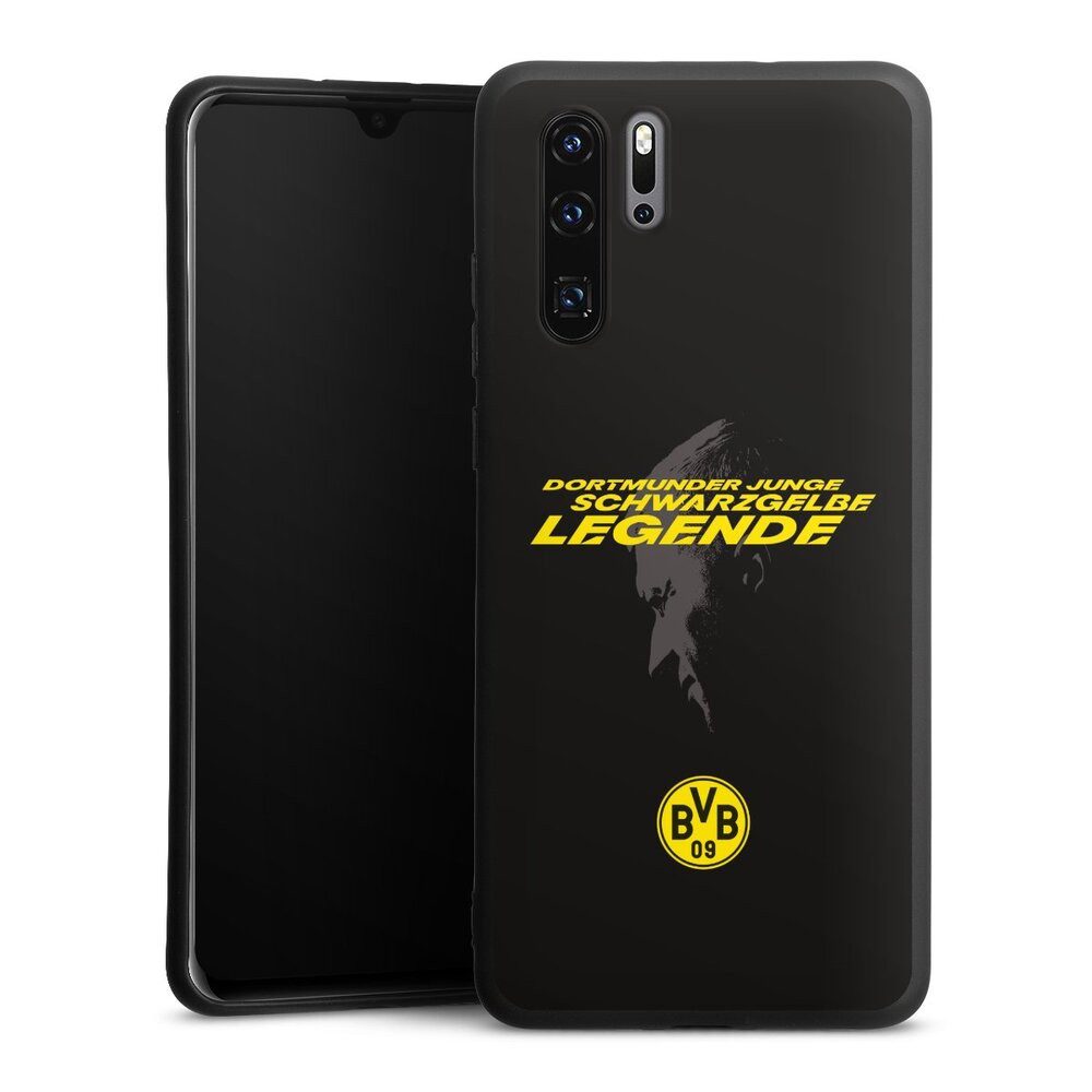 DeinDesign Handyhülle Marco Reus Borussia Dortmund BVB Danke Marco Schwarzgelbe Legende, Huawei P30 Pro Silikon Hülle Premium Case Handy Schutzhülle