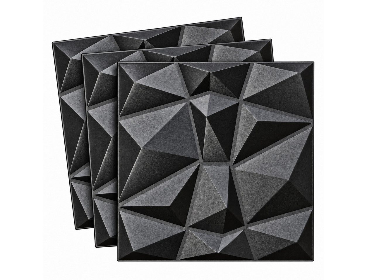 IKHEMalarka 3D Wandpaneel aus Polystyrol Styropor XPS 4m²/16 Stück, BxL: 50,00x50,00 cm, 0,25 qm, (16-tlg) 3D Paneelen für Decke oder Wand