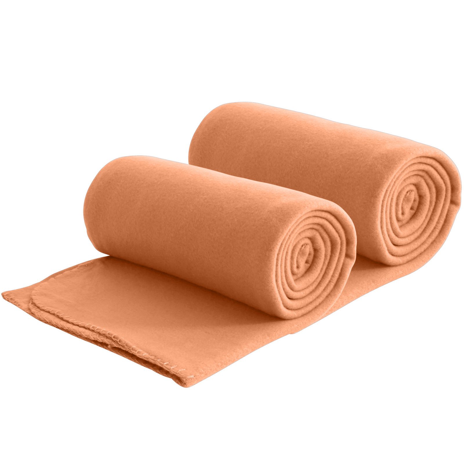 Orange Fleece Decken online kaufen