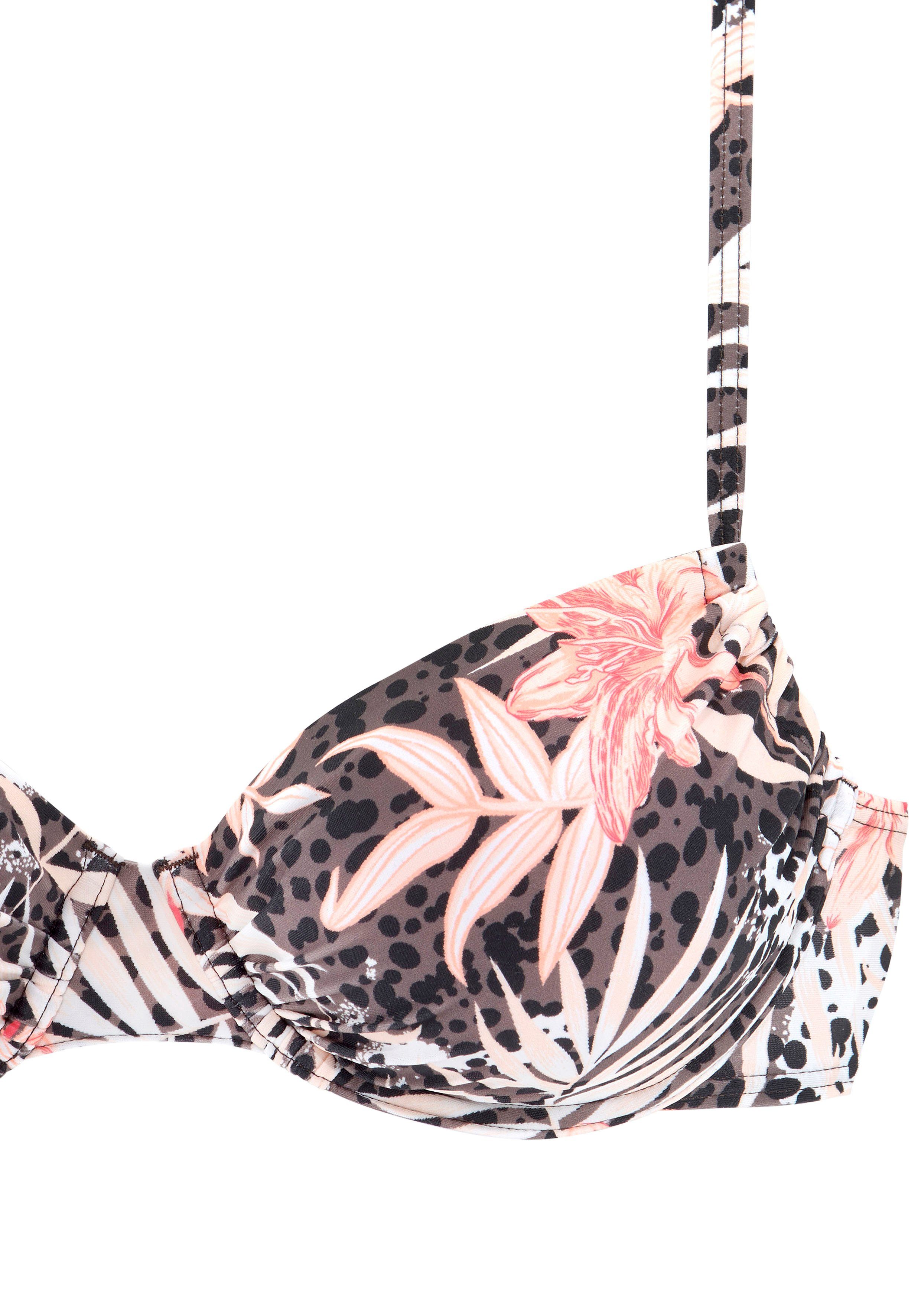 Buffalo Bügel-Bikini-Top Branda, im floralen Design