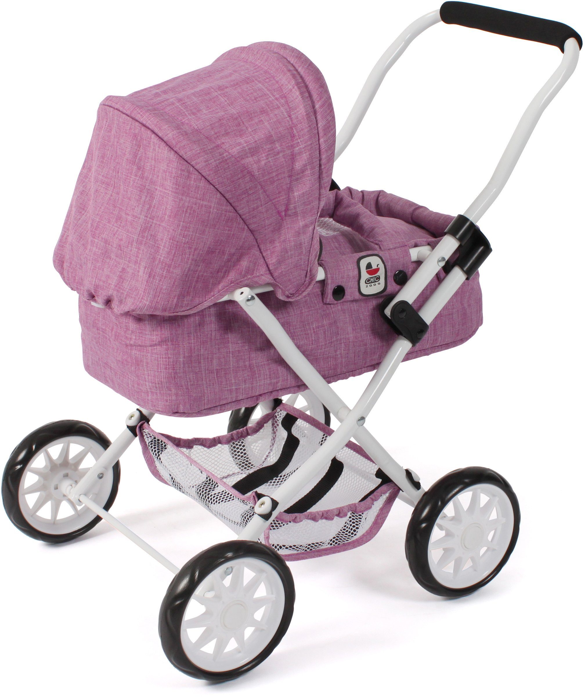 CHIC2000 Puppenwagen Smarty, Mini-Kuschelwagen, mit herausnehmbarer Tragetasche