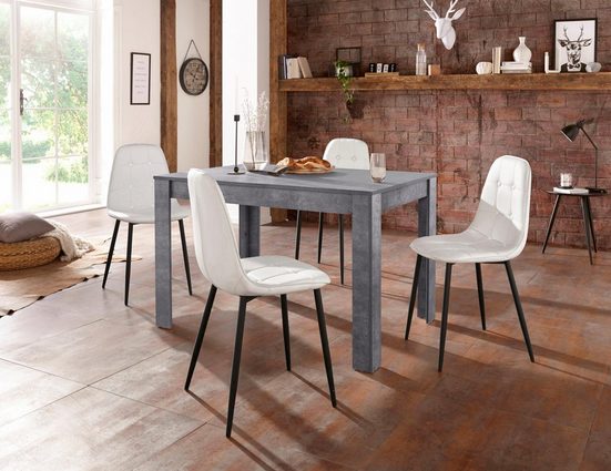 Essgruppe, (Set, 5-tlg), mit Esstisch 120 cm breit | OTTO