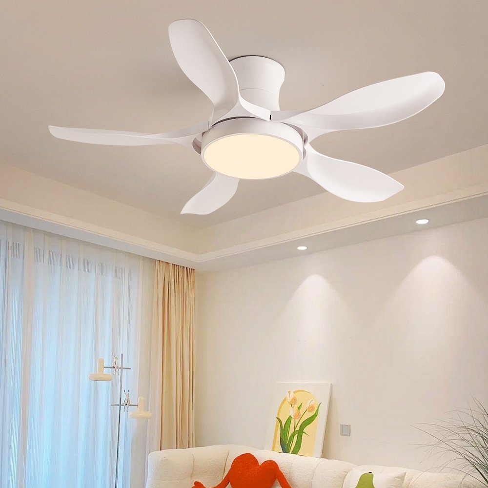 Euroton Deckenventilator Deckenventilator LED Beleuchtung 6 günstig online kaufen