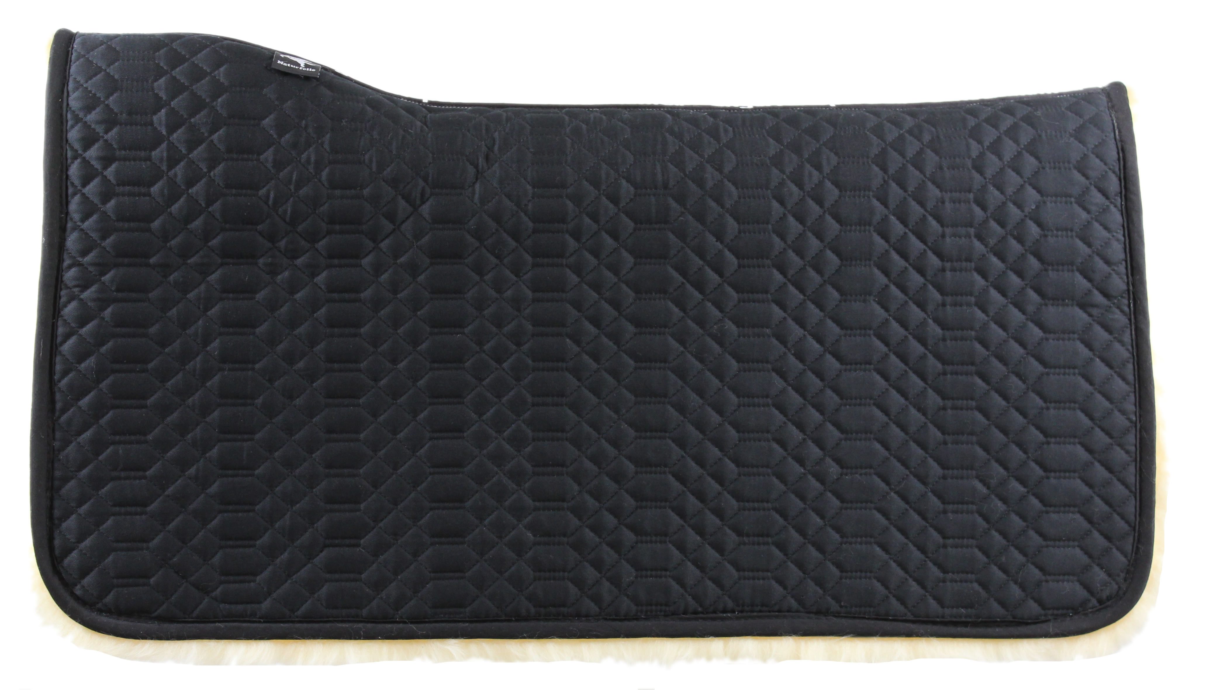 Engel Reitsport Sattelpad Engel Reitsport Lammfell Westernpad Square Schwarz Med./Natur Univ.