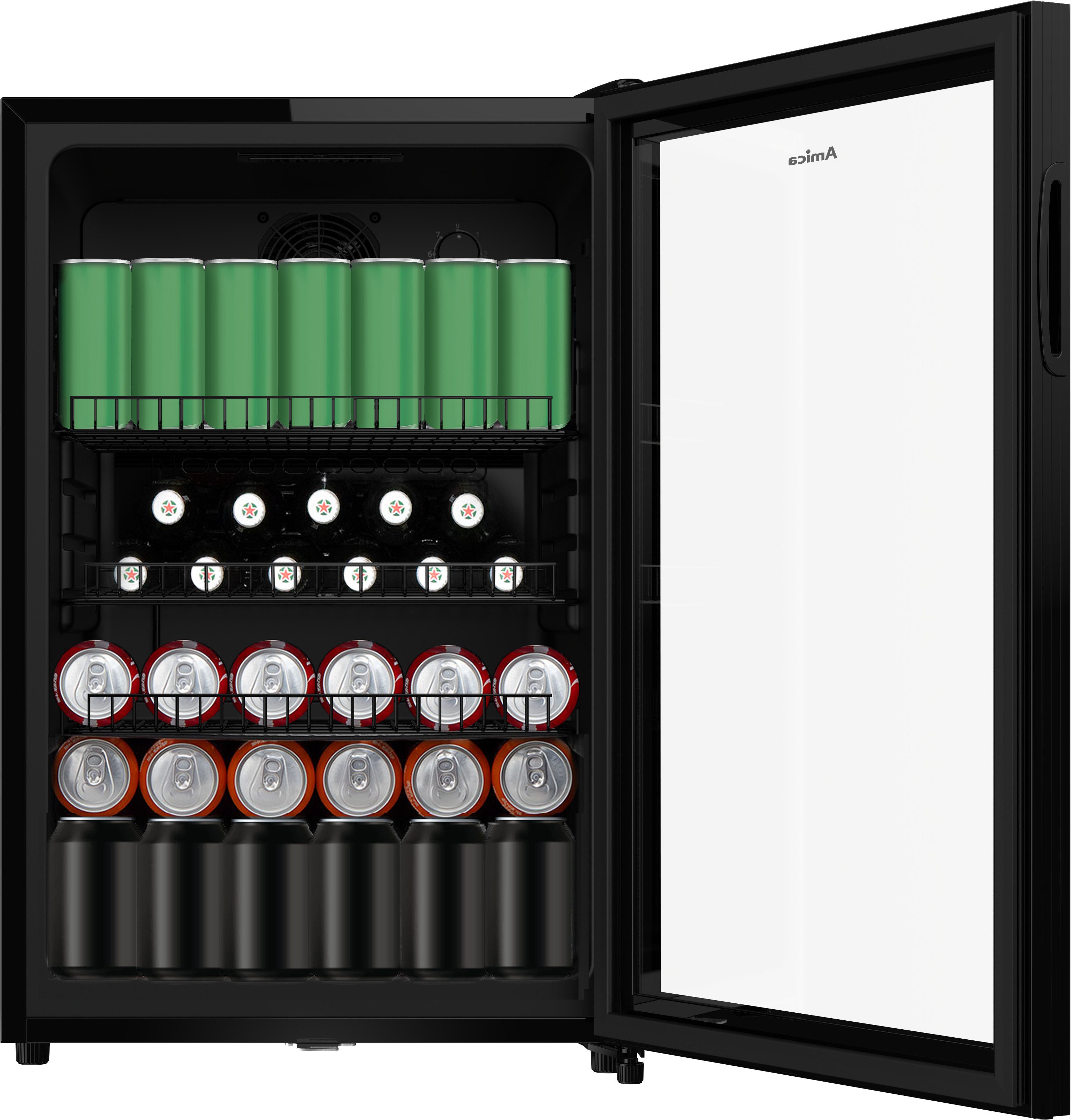 Amica Getränkekühlschrank FK 341 151 S, 84 cm hoch, 55 cm breit, perfekte Kühlung dank professioneller Ausstattung
