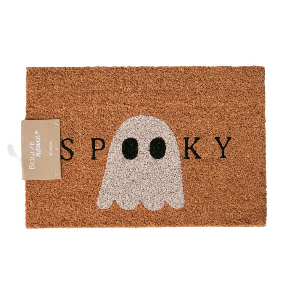BOLTZE Fußmatte Fußmatte SPOOKY natur schwarz weiß Geist Gespenst Halloween günstig online kaufen