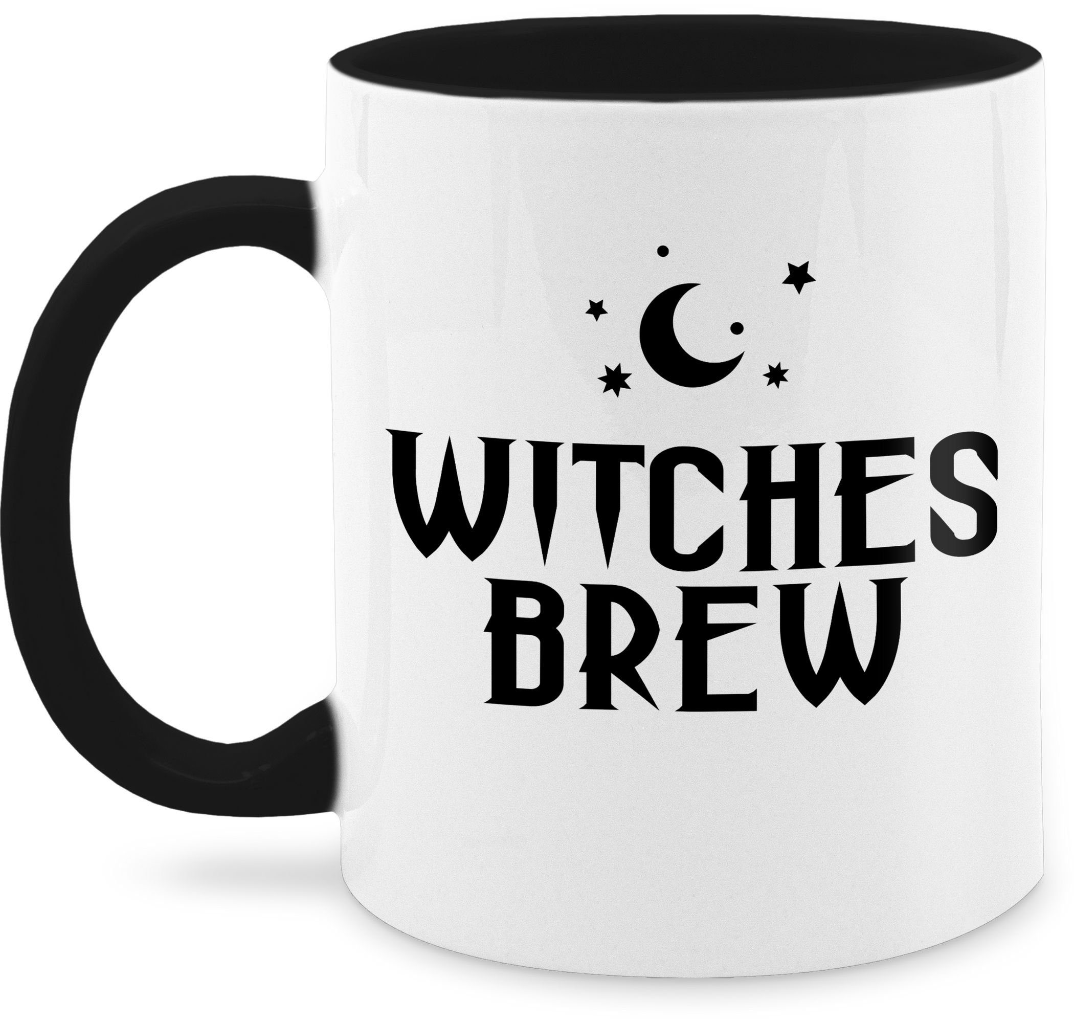 Shirtracer Tasse Witches Brew Hexengebräu, Keramik, Halloween Tassen 2 Schwarz