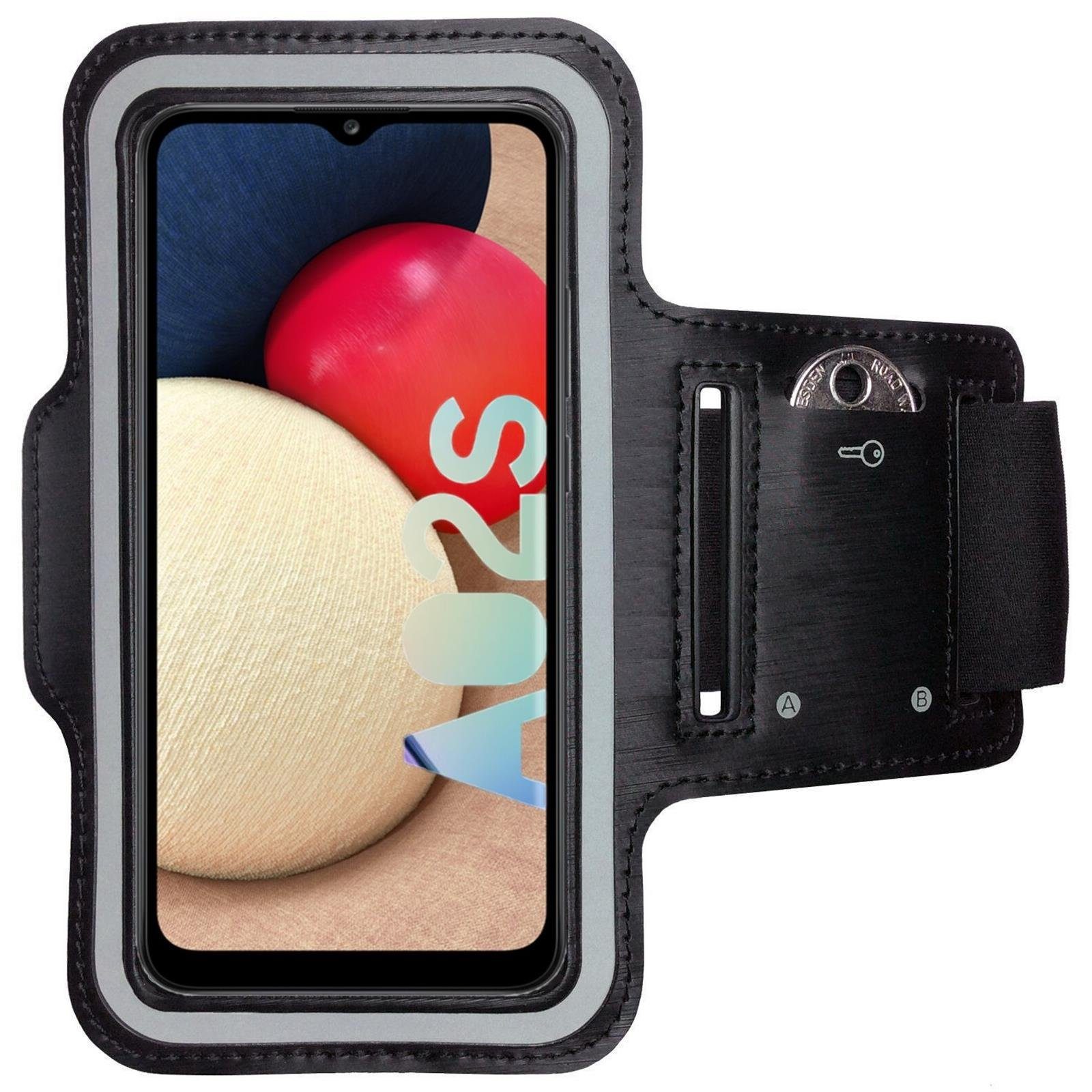 CoverKingz Handyhülle Sportarmband für Samsung Galaxy A02s Handy Tasche Fitness Armband, Sport Schutzhülle Schlüsselfach Handyhülle Jogging Schutztasche Etui