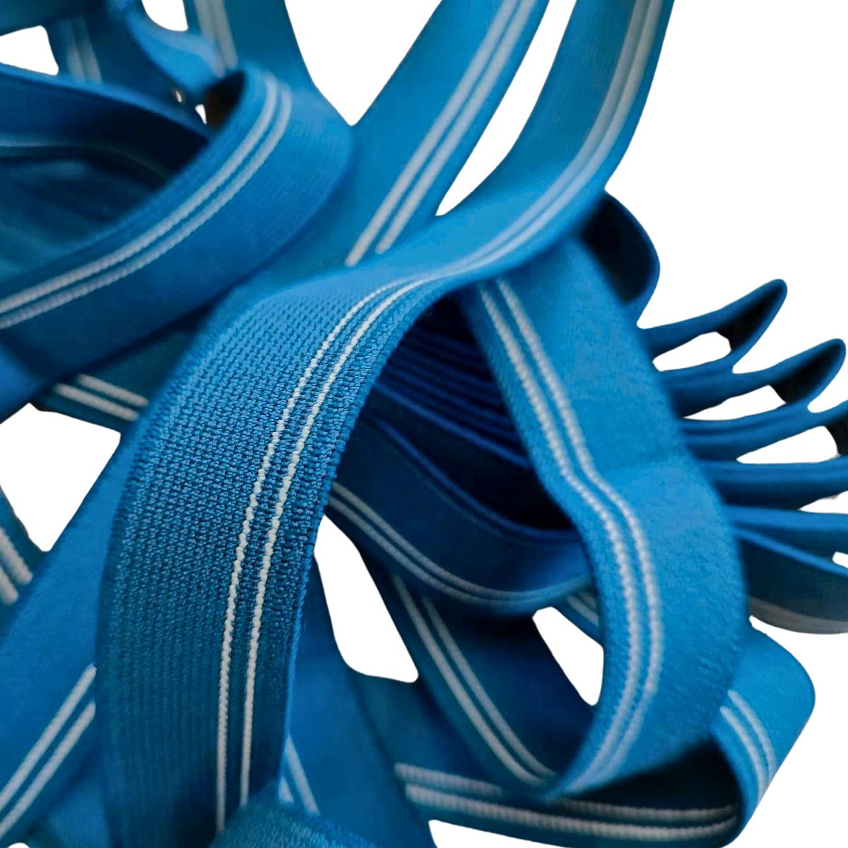 larissastoffe Gummiband 10m Gummiband 25mm blau Elastikband elastisches Band Hosen Unterwäsche, Hochwertige Industriequalität