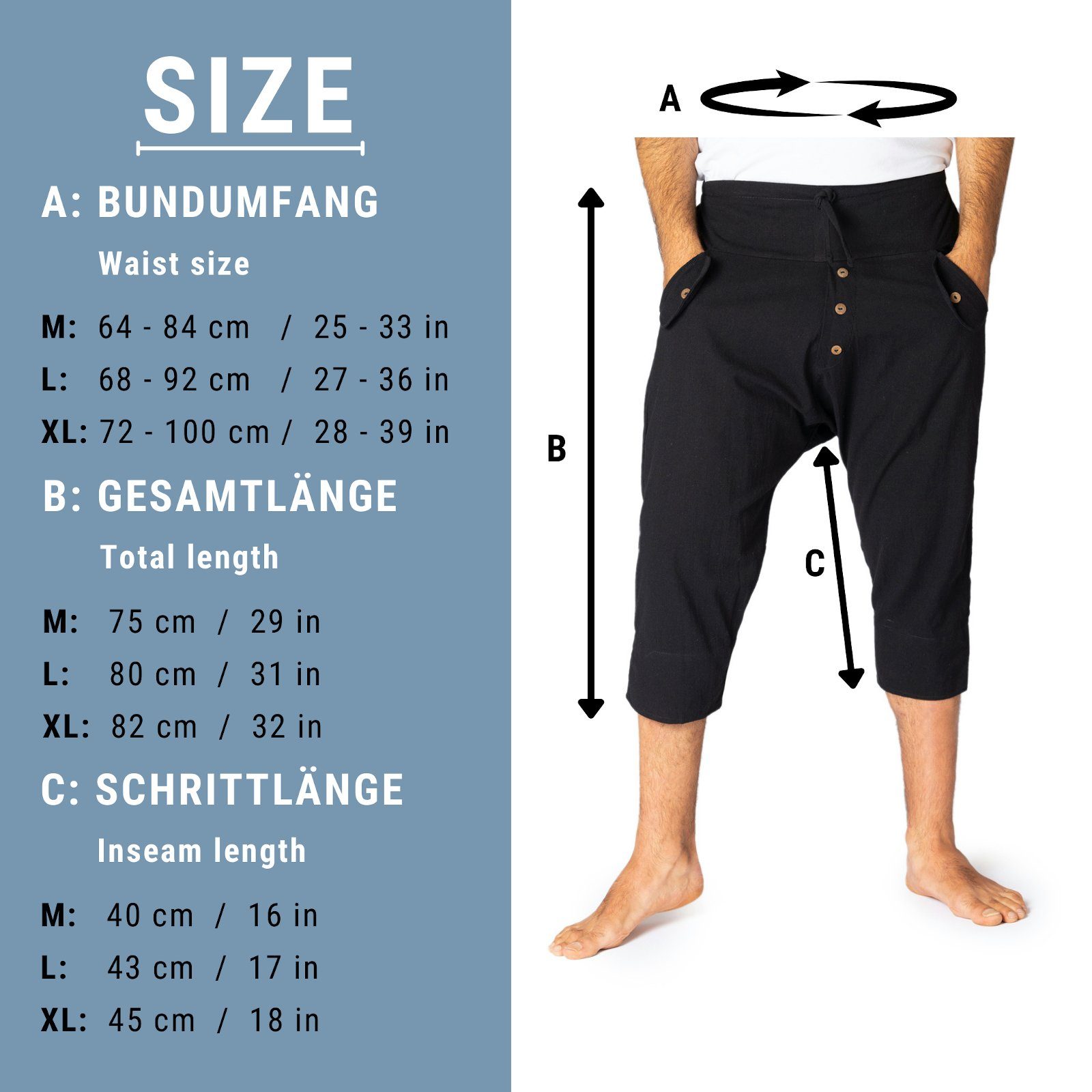 PANASIAM 3/4-Hose Yogi Shorts