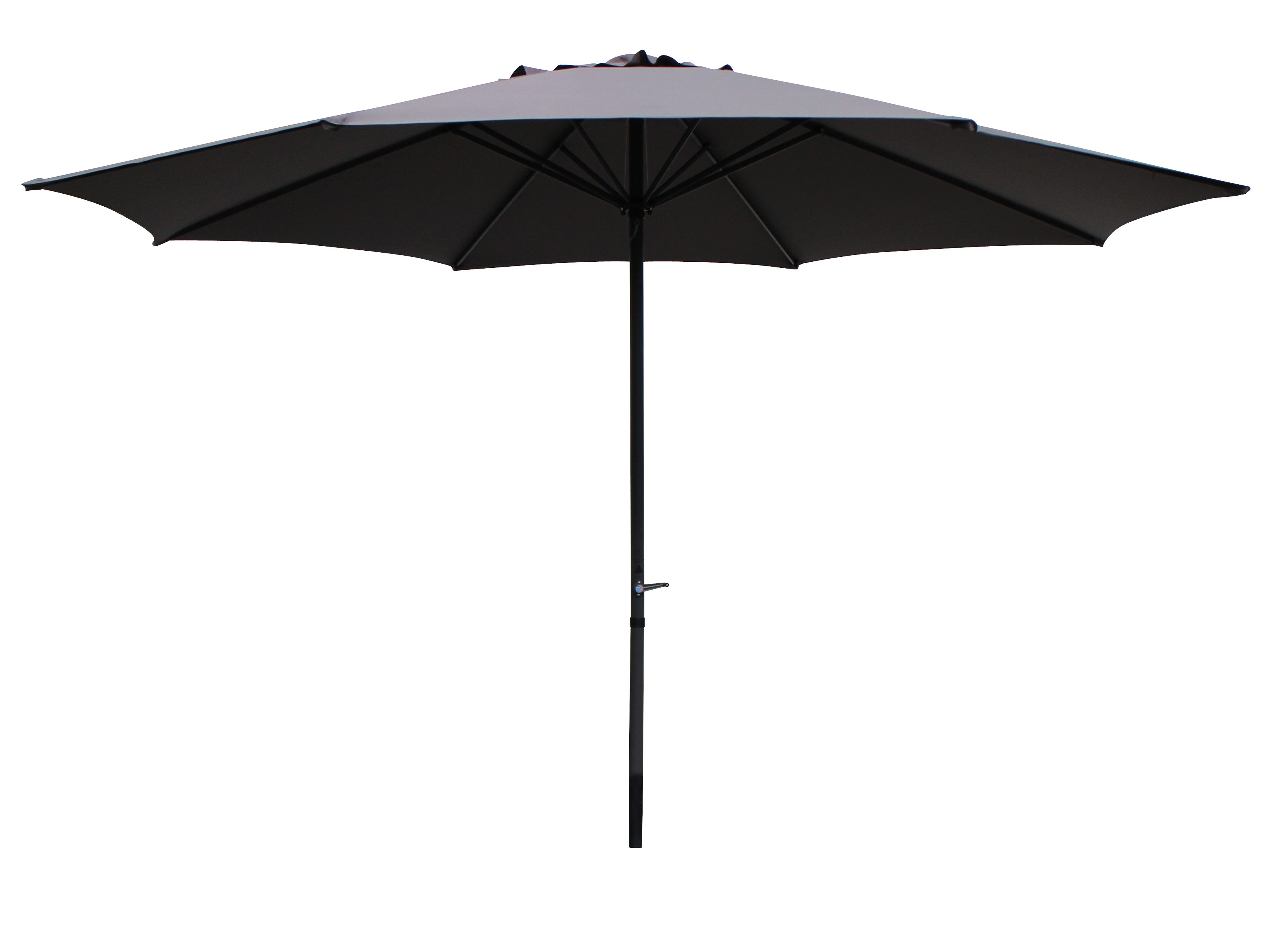 Gardissimo Sonnenschirm New Sunny 400 cm / 4 m Marktschirm / Kurbelschirm, mit Kurbel / wasserabweisender und abnhembarer Bezug / UV 50+