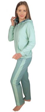 Consult-Tex Hausanzug Damen Hausanzug Homewear Suit DW100Lind (Spar Set) Mit Reißverschluß