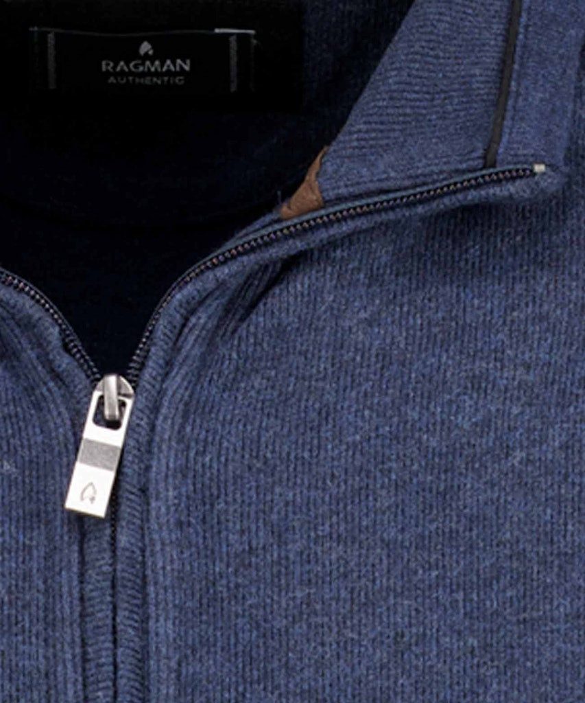 RAGMAN Strickcape Ragman / He.Sweat-Jacke / Cardigan zipper