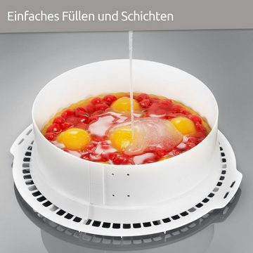 Wüllner + Kaiser Tortenring FLEXY Klein, Kunststoff, (1 tlg), Backring größtenverstellbarer Durchmesser 22 - 26 cm