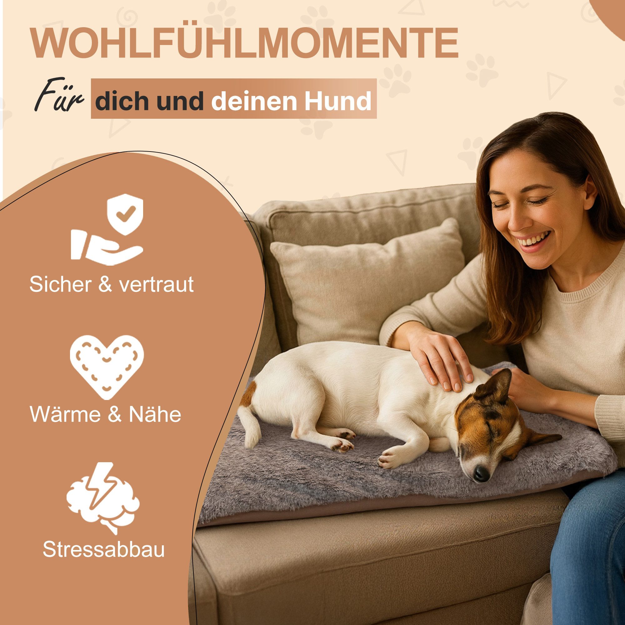XiRRiX Pfotenliebling Tierdecke Hundedecke Flauschige Liegedecke Wärmend, a günstig online kaufen