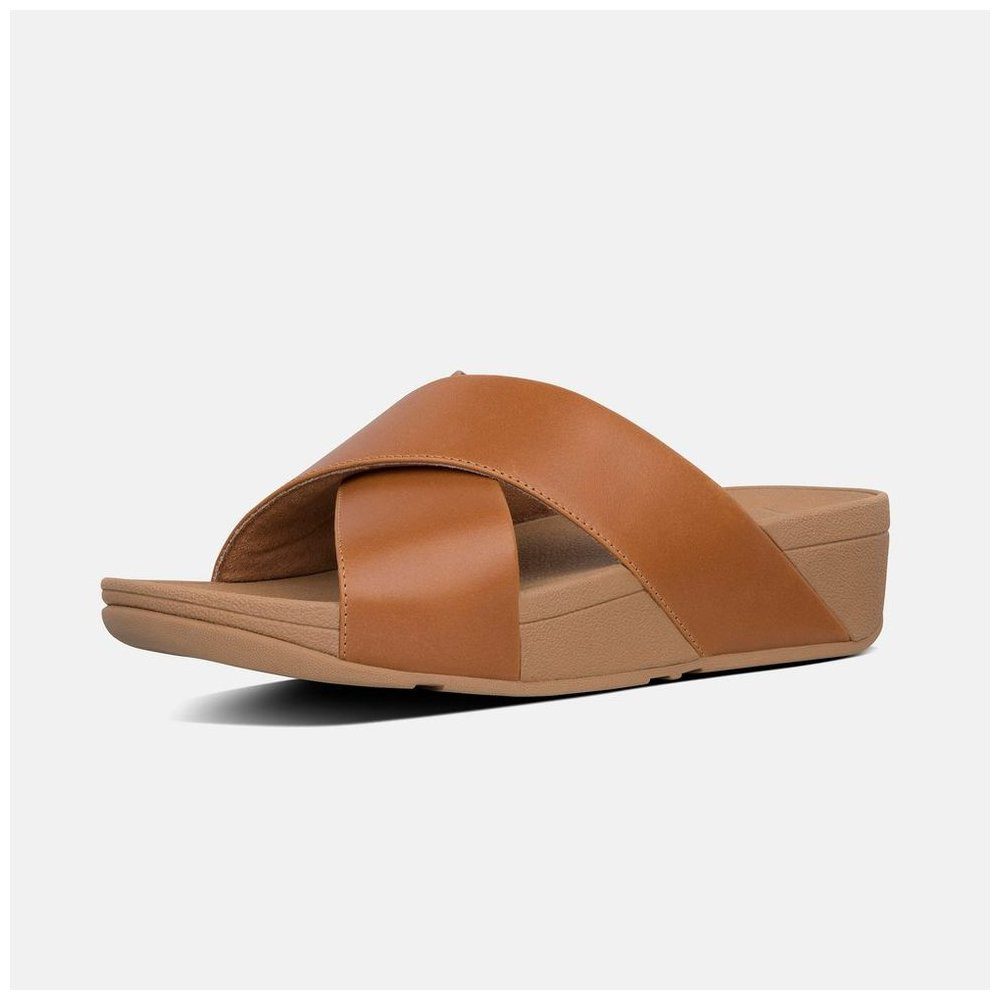 Fitflop Lulu Cross Slide Sandals Leather Sandale