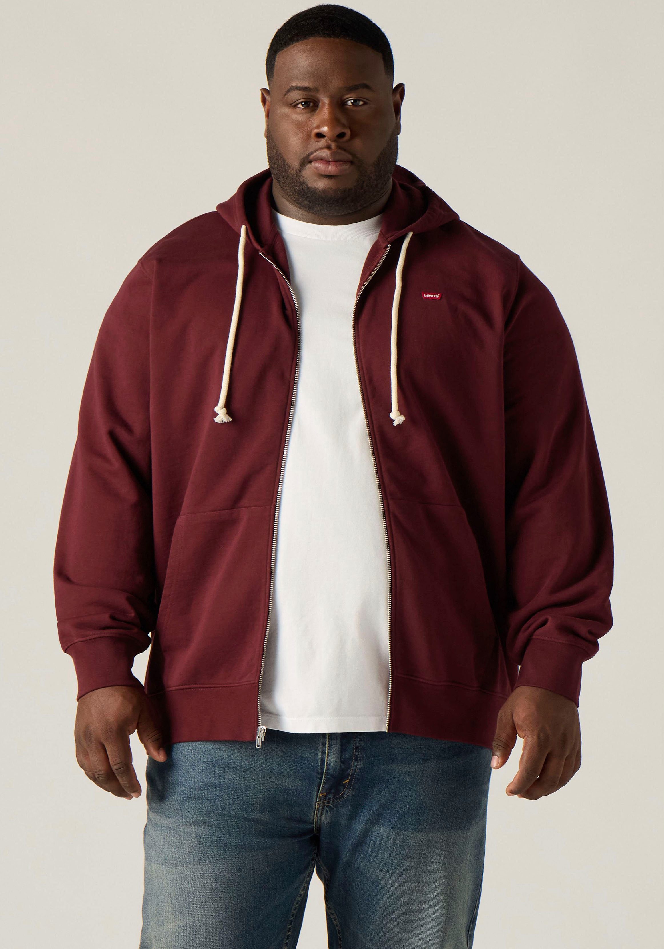 Levi's® Plus Kapuzensweatshirt mit dezentem Levi's® Batwing Logo