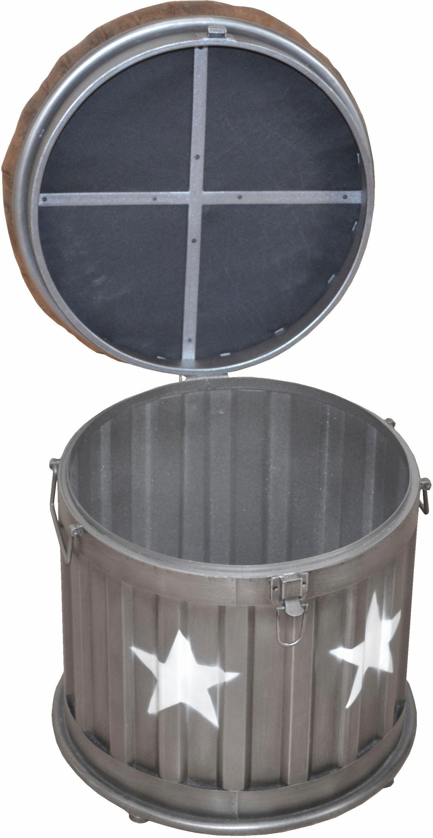 Home affaire Stauraum-Sitzhocker, Sitzfläche mit einem ...