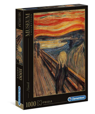 Clementoni® Puzzle »Museum Collection Munch The Scream 1000 Teile«, 1000 Puzzleteile
