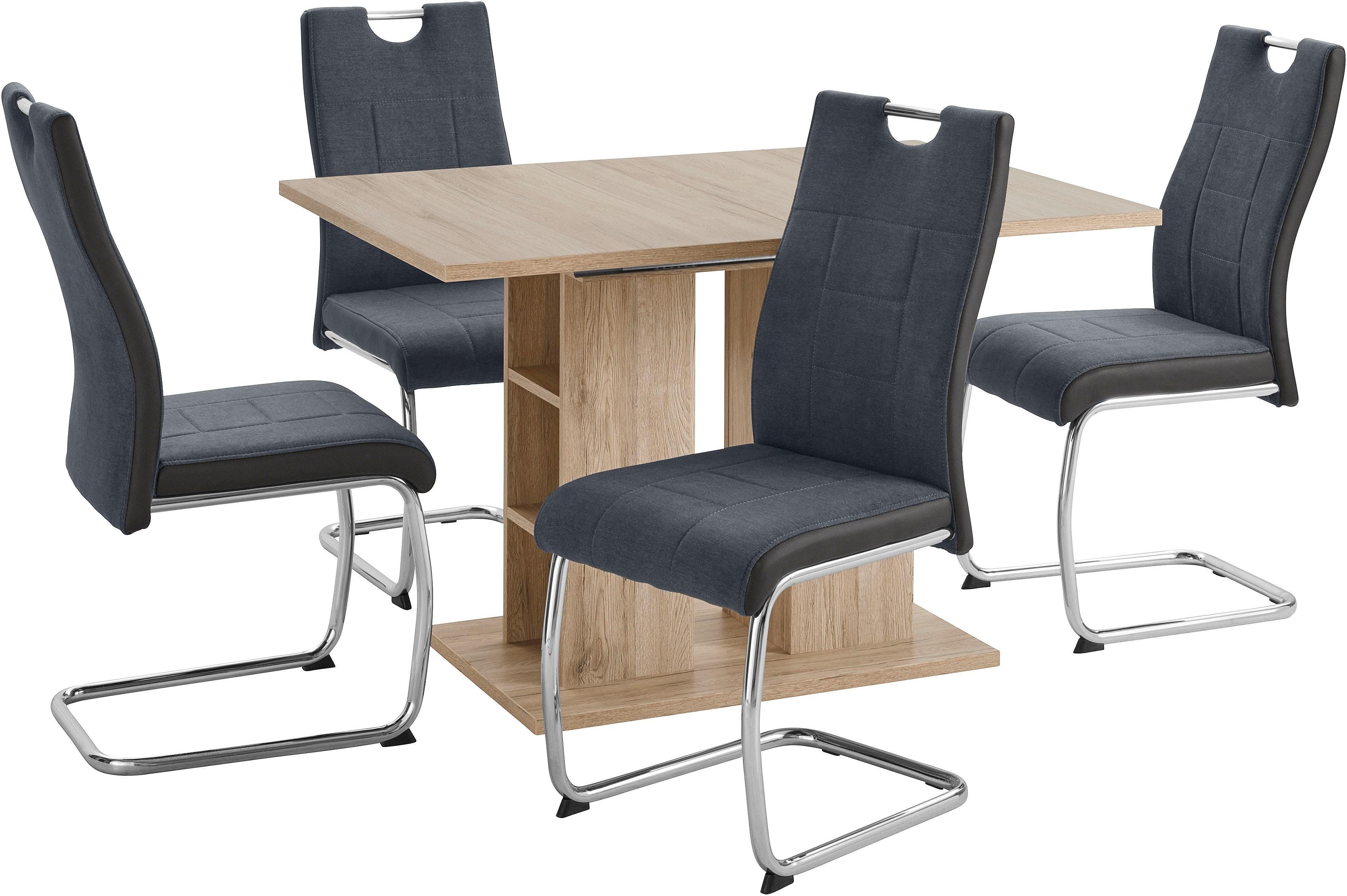 HELA Essgruppe ALINA G, (Set, 5-tlg), bestehend aus einem Tisch und 4  Stühlen, Stühle in verschiedenen Farben im Set erhältlich