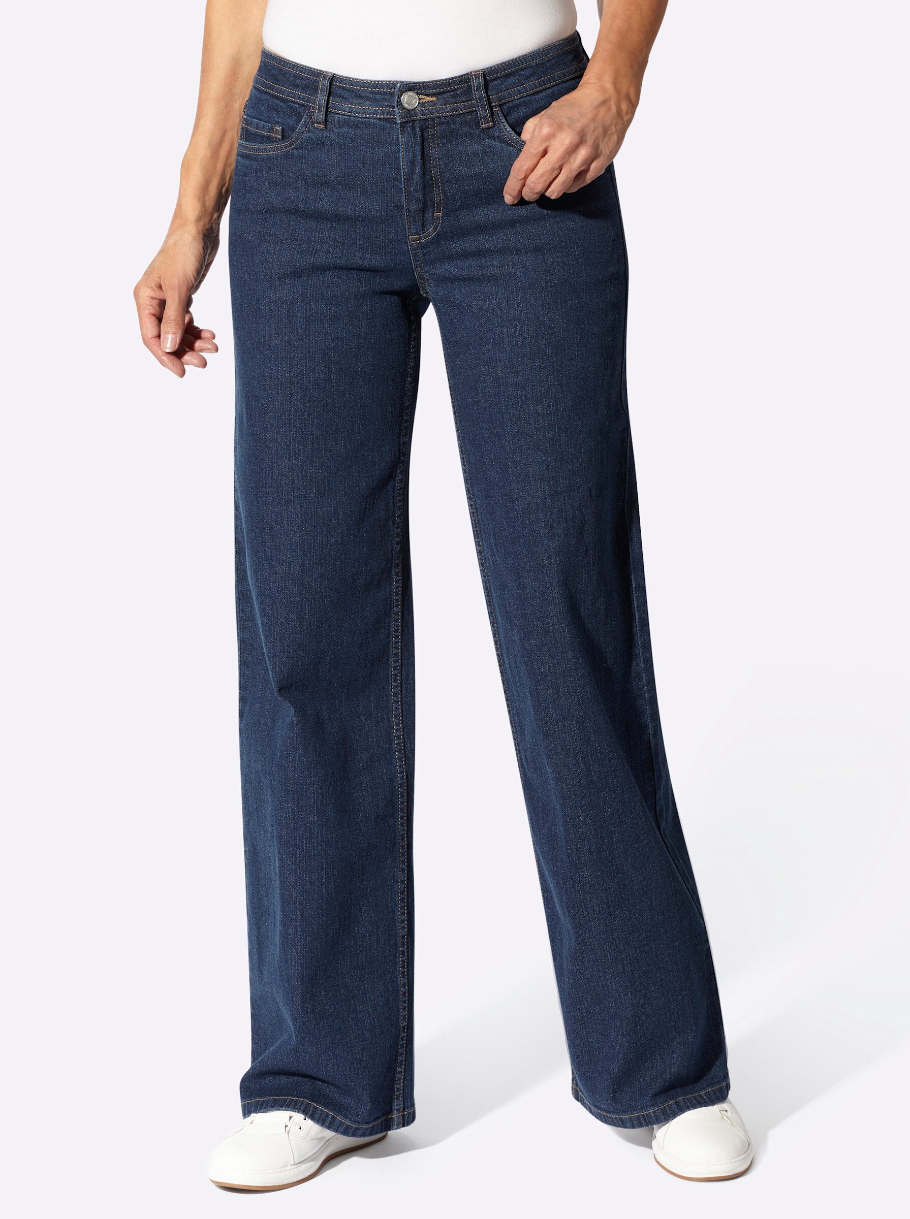 Witt Bequeme Jeans Jeans leicht vertieft