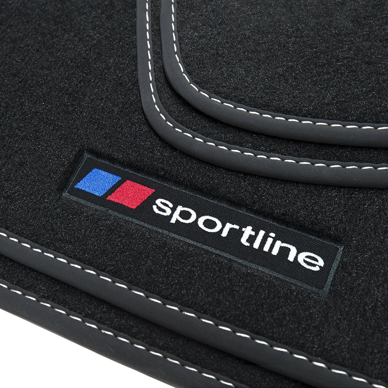 teileplus24 Car Floor Mats F669 Velour Floor Mat Set compatible with BMW 3 Series E46 2000-2007