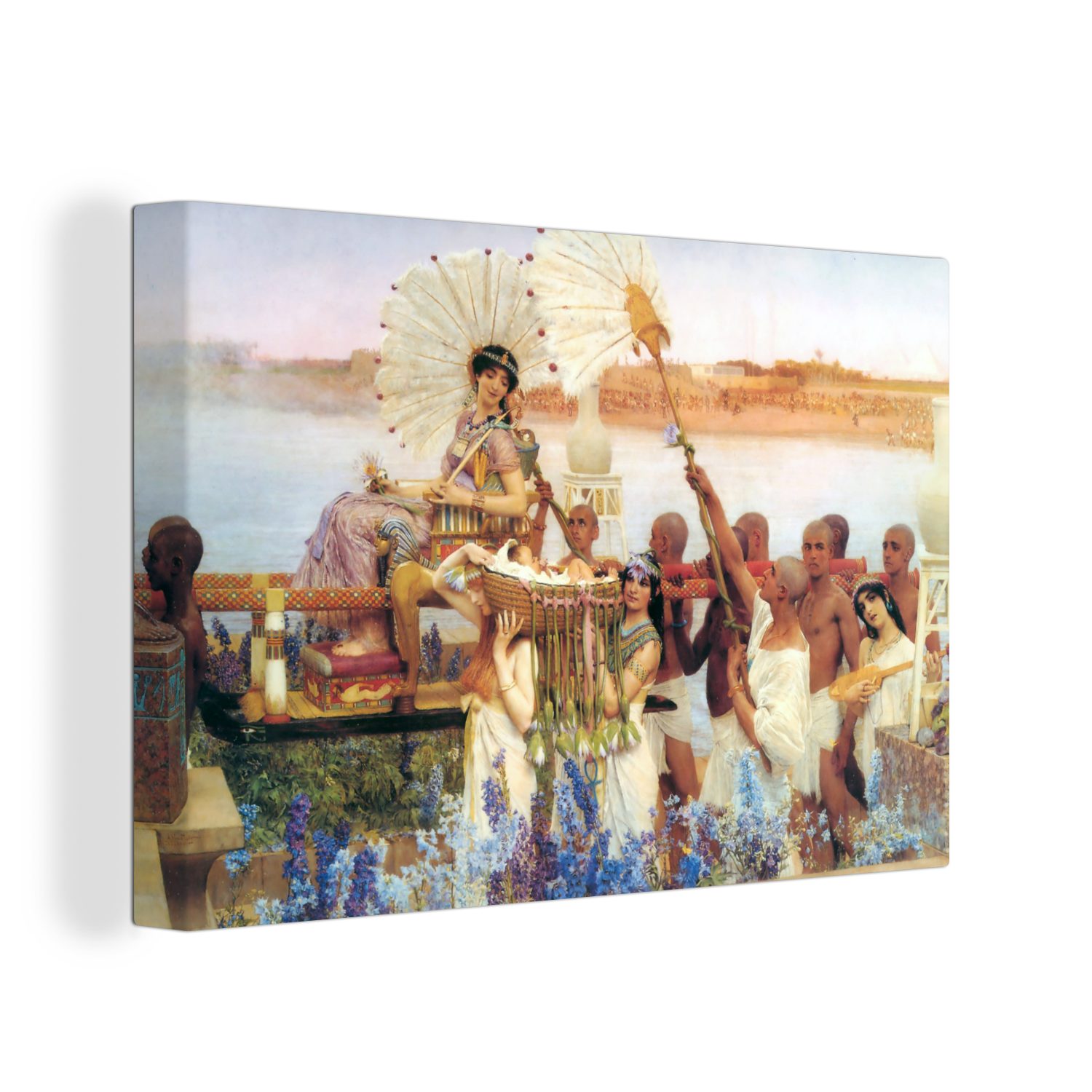 OneMillionCanvasses® Leinwandbild (1 Aufhängefertig, Wanddeko, Lawrence Moses - 30x20 cm St), nach Auf Suche Alma Wandbild Tadema, der Leinwandbilder