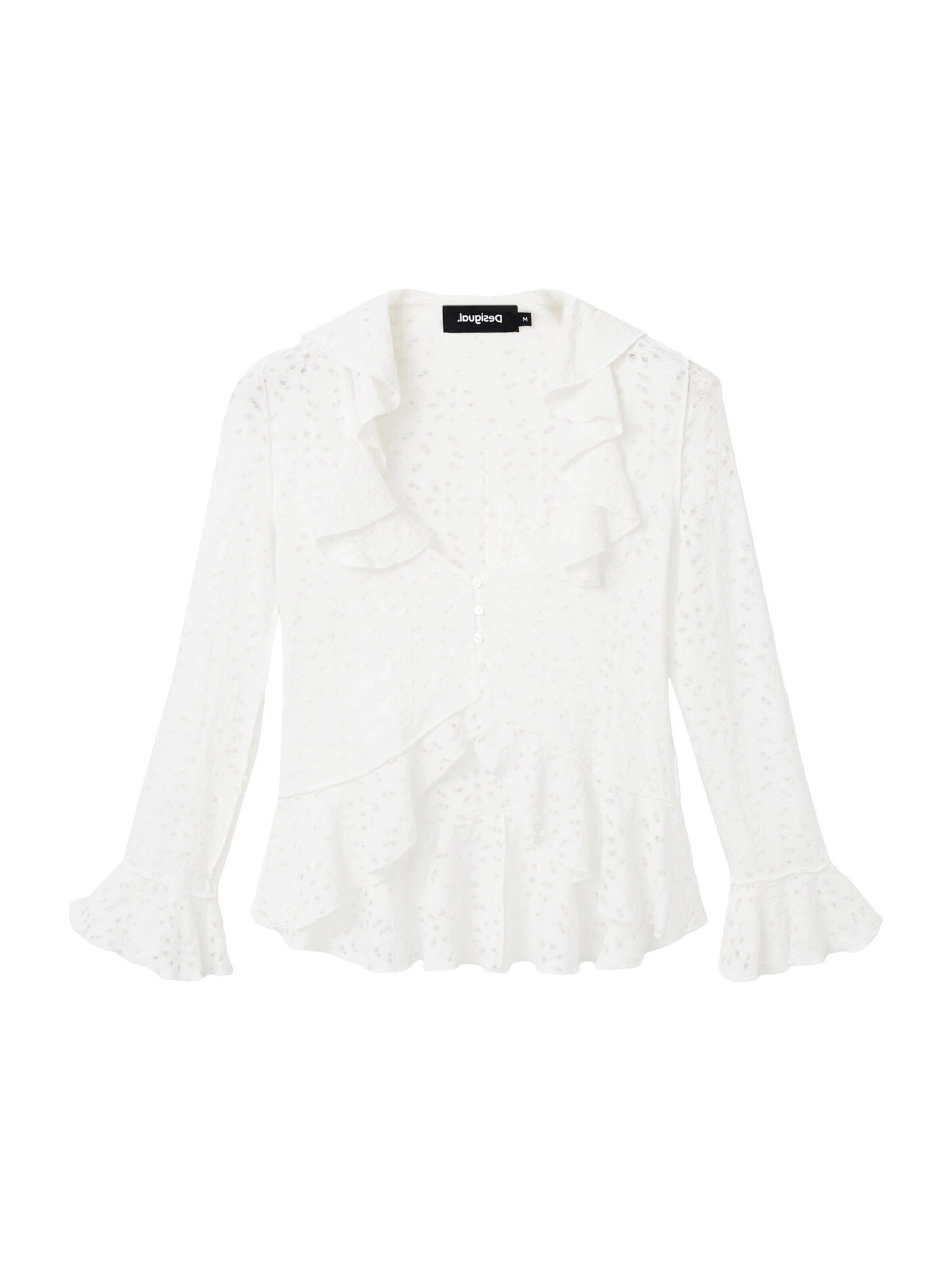 Desigual Langarmbluse LORNA (1-tlg) Volant