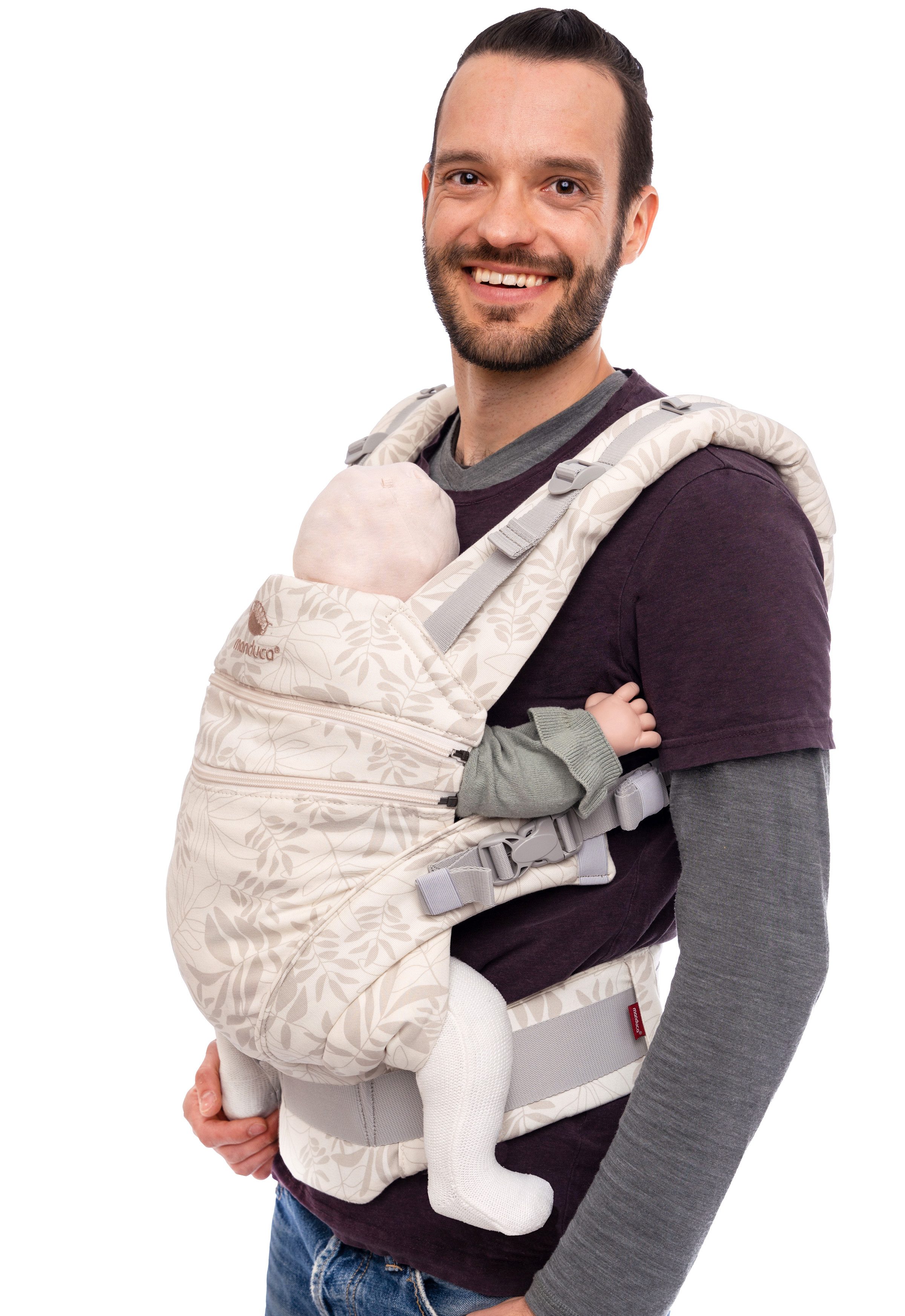 manduca Babytrage manduca Babytrage XT Leo, Verwendbar ab Geburt für Kinder mit 3,5 bis 20 kg Körpergewicht