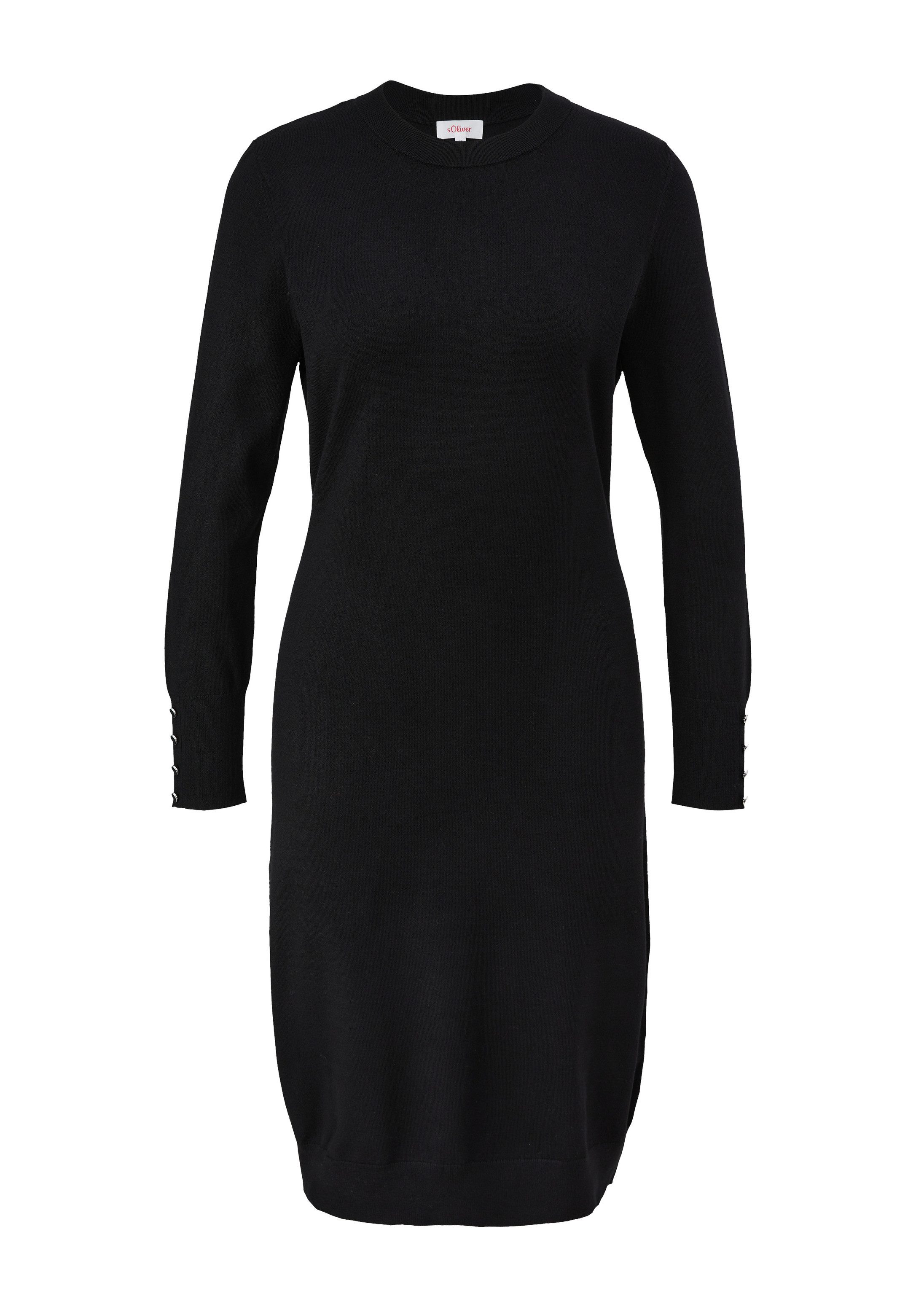 s.Oliver Minikleid Kleid Strickkleid aus Viskosemix