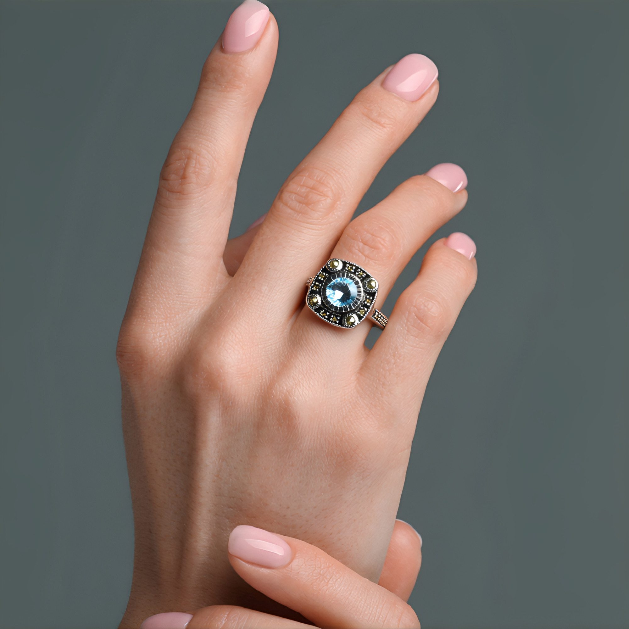 Cavill Silberring Cavill Ring 0,89 ct Topas himmelblau Silber 925 Sterlings günstig online kaufen