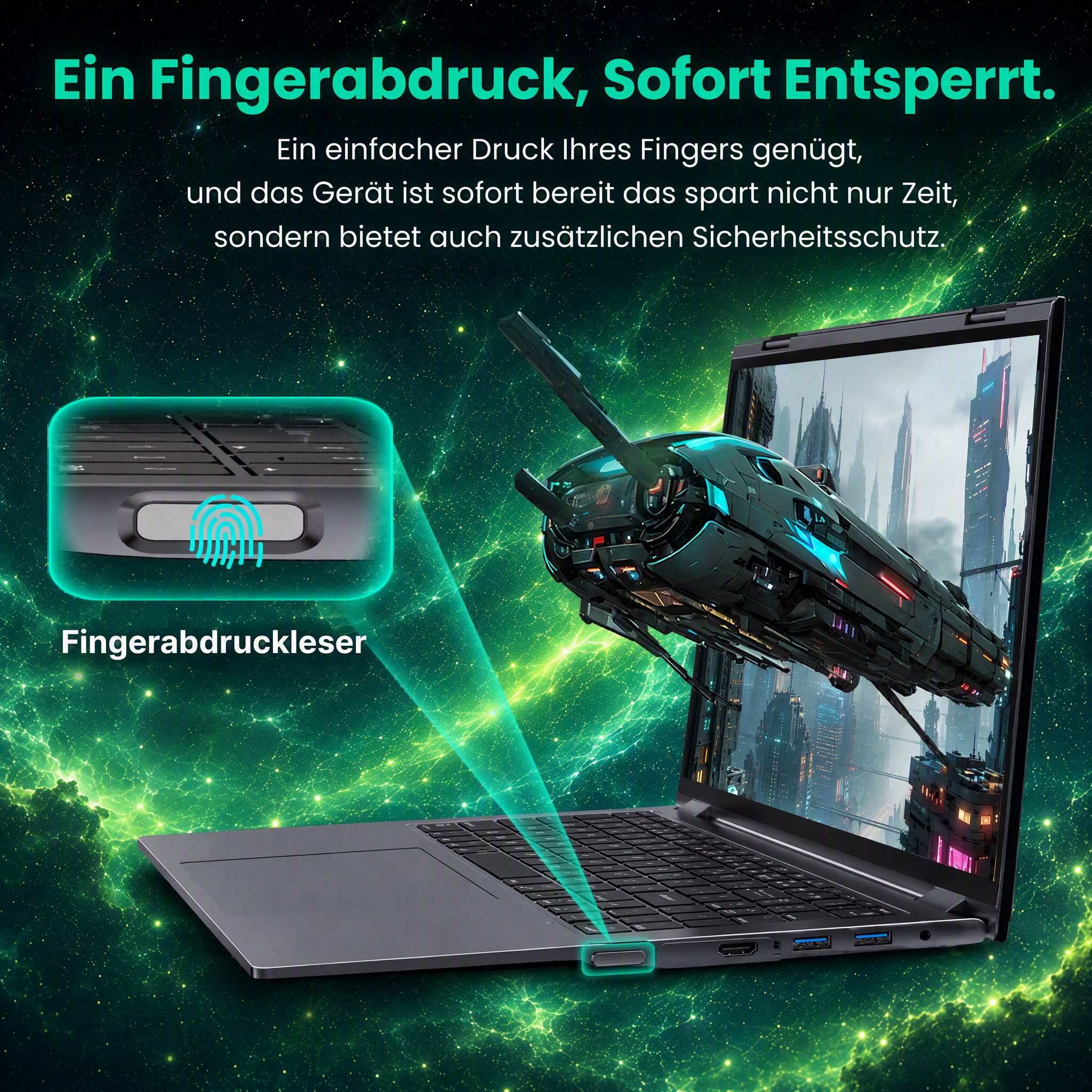 MENGHU 2-in-1 Convertible Laptop 16 Zoll Touch-Screen 16GB RAM 640GB SSD Notebook (Intel Celeron N5095, Intel UHD Graphics, 16 GB, 640 GB SSD, 4-core CPU)
