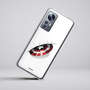 DeinDesign Handyhülle Captain America Offizielles Lizenzprodukt Marvel, Xiaomi 12 5G Silikon Hülle Bumper Case Handy Schutzhülle