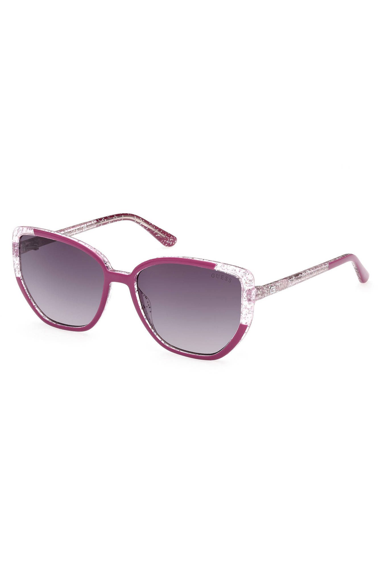GUESS JEANS Sonnenbrille Damen Sonnenbrille in Violett: Quadratisch mit Rau günstig online kaufen