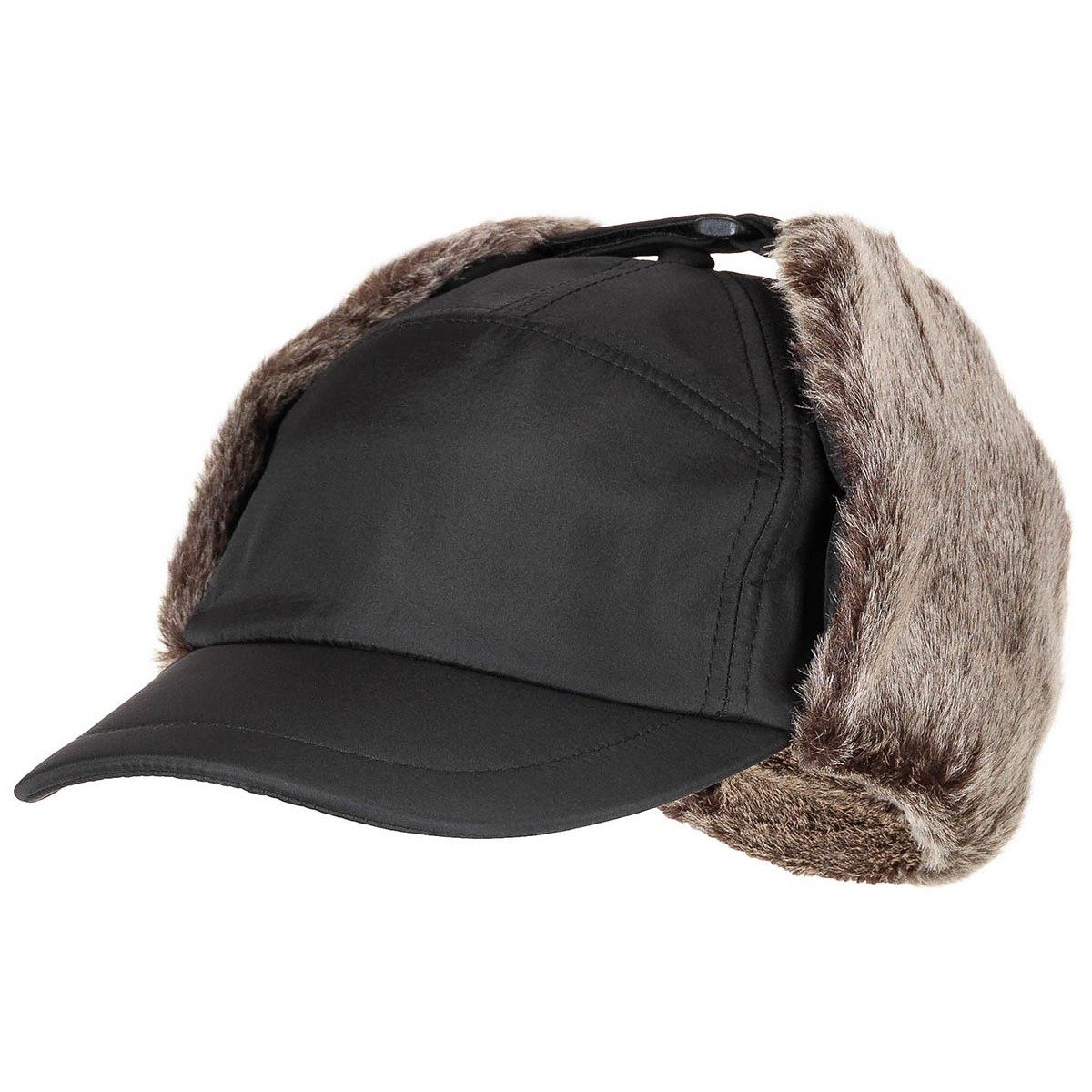 FoxOutdoor Fleecemütze Winter Cap, Trapper, schwarz günstig online kaufen