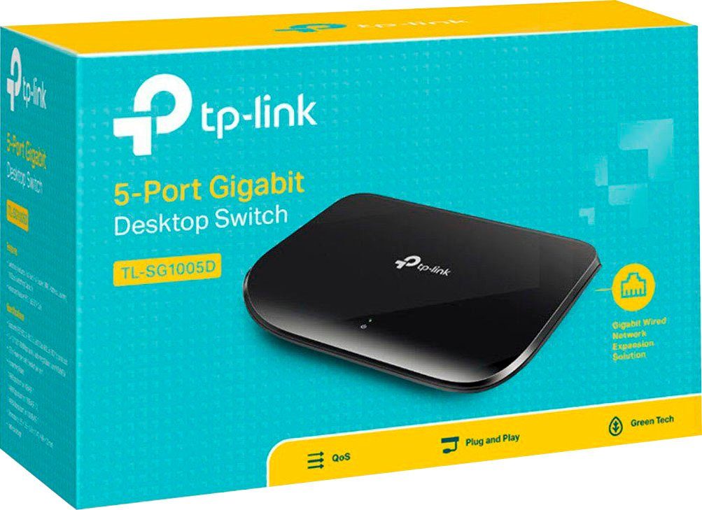 TP-Link 5-Port Gigabit Switch Desktop TL-SG1005D Netzwerk-Switch