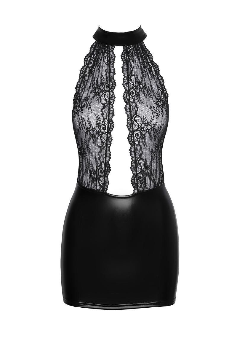 Noir Handmade Minikleid Minikleid in schwarz - L