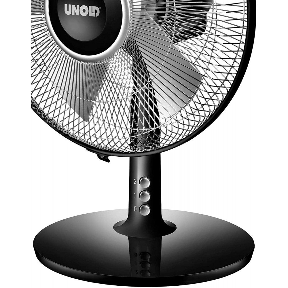 Unold Tischventilator 86817 Silverline Tischventilator Schwarz