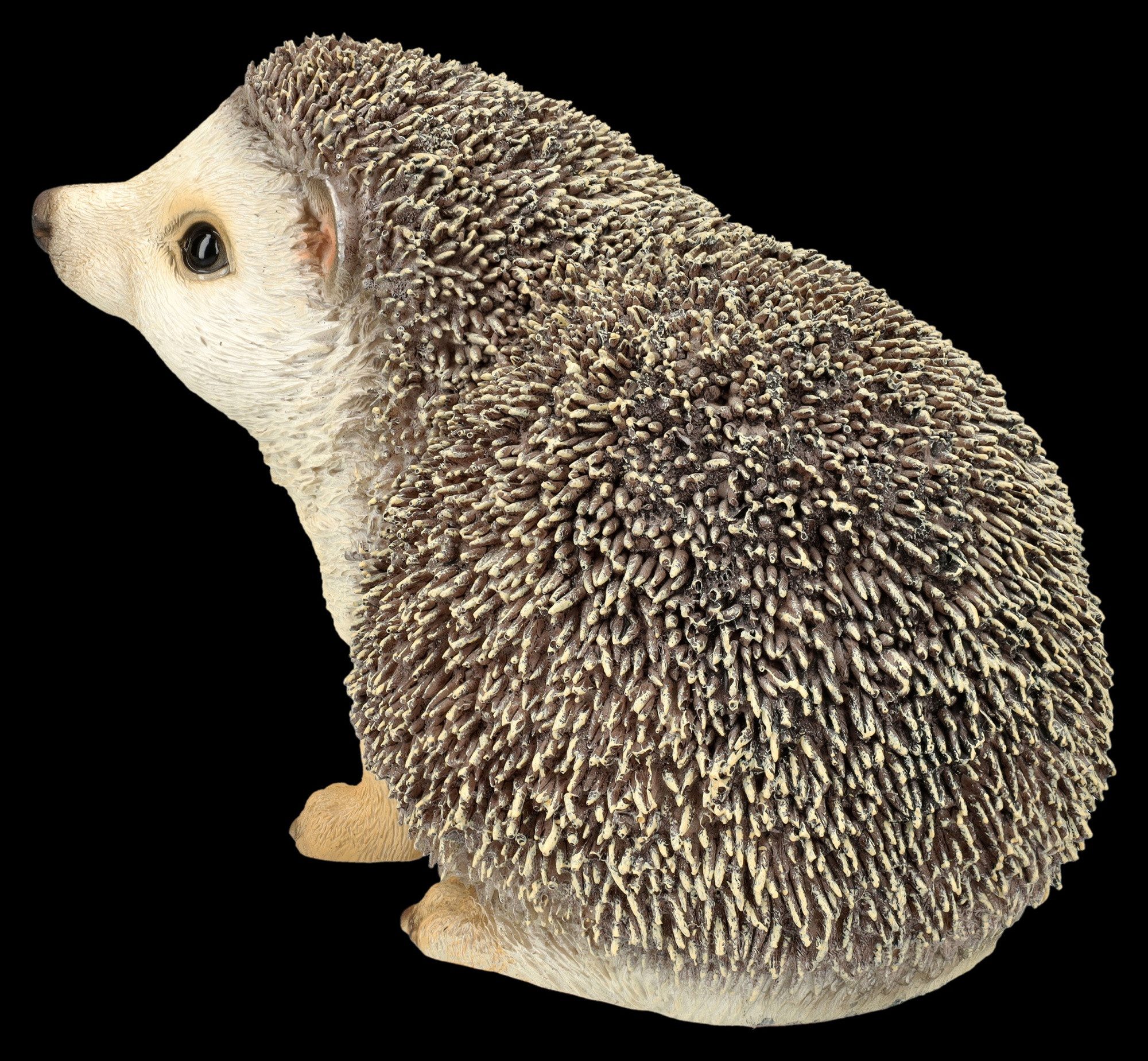 Figuren Shop GmbH Tierfigur Gartenfigur - Igel schaut neugierig - Tierfigur HotAnt Dekofigur Deko – Bild 4 von 5