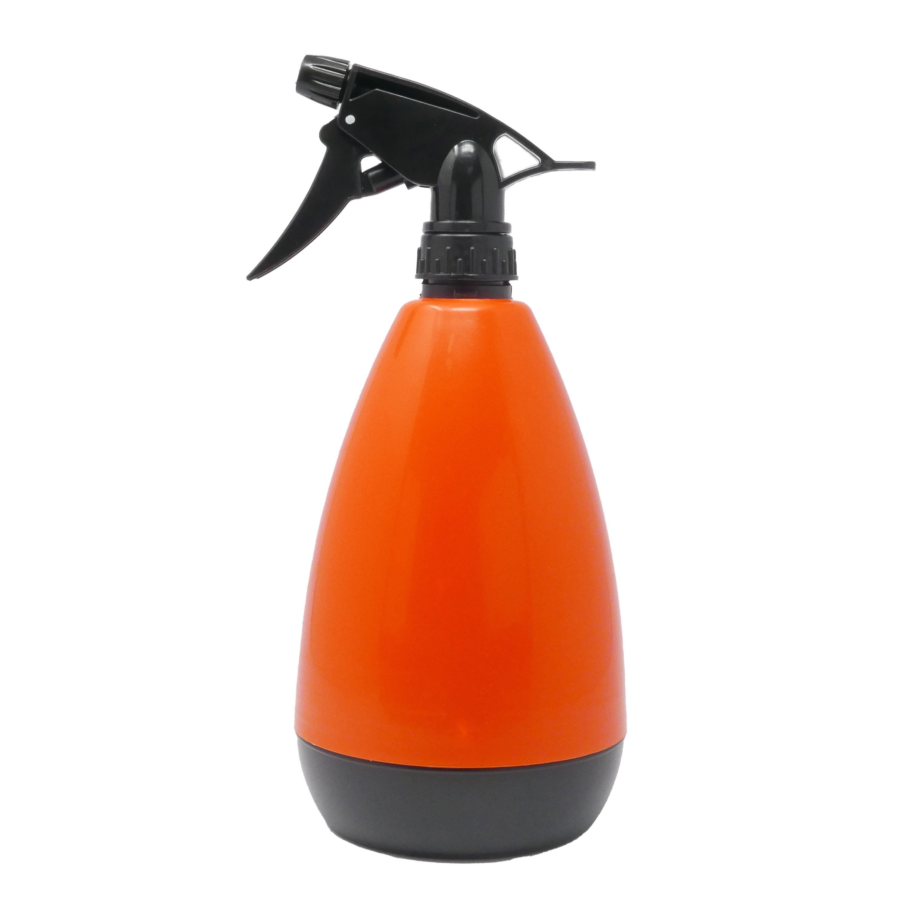 B&S Sprühflasche Sprühflasche 900ml Orange Handsprüher verstellbare Düse, Verstellbare Präzisionsdüse, ergonomisch