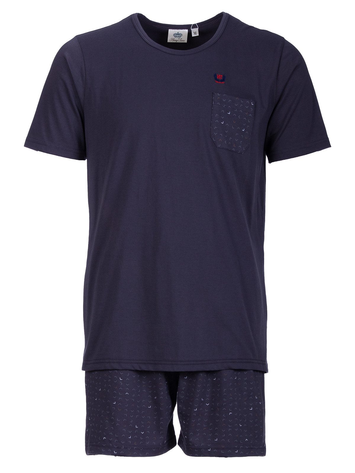 Henry Terre Shorty Paul Graphik Design Pyjama Set Kurz - Shorts – Bild 3 von 5