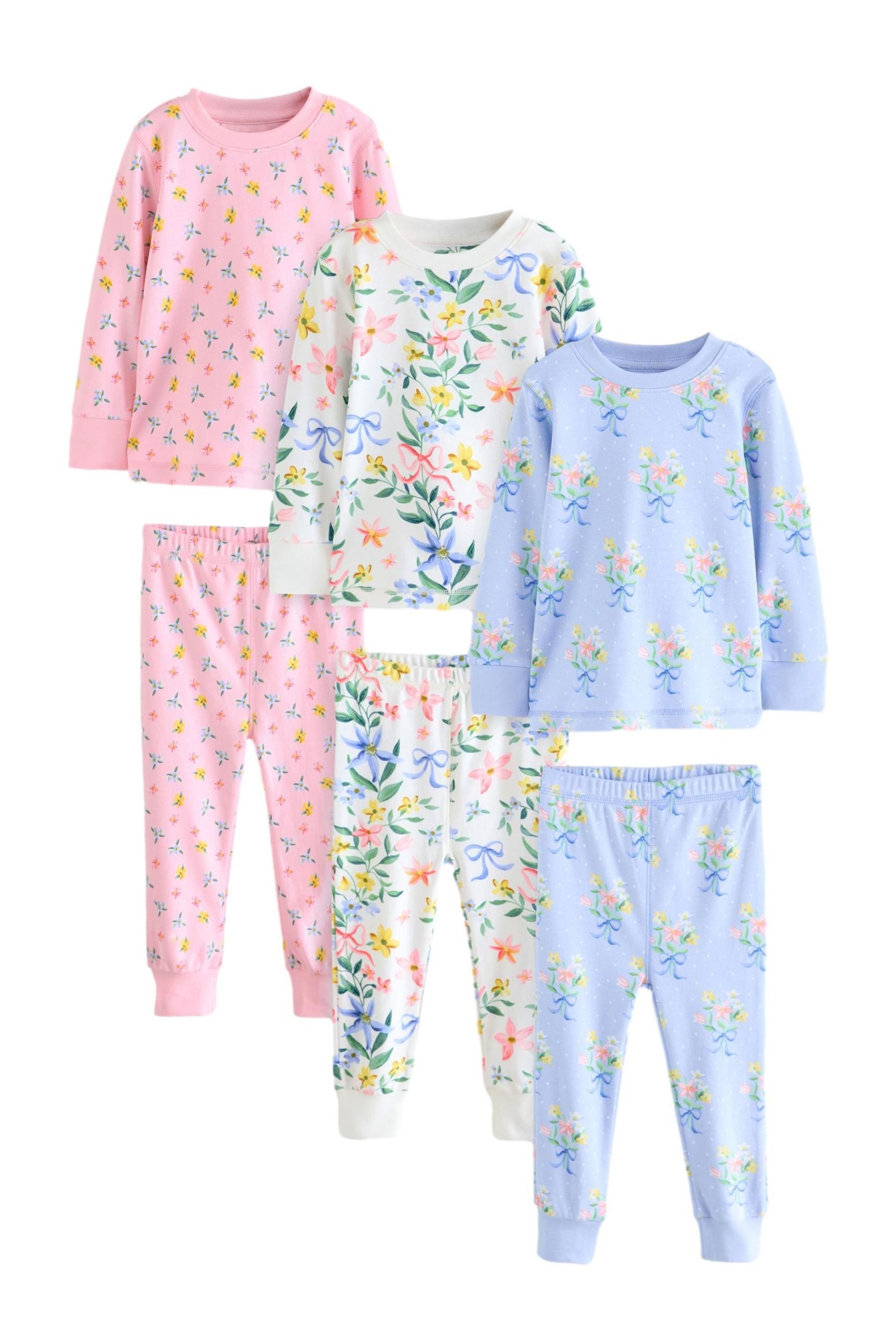 Pyjama Schlafanzüge 100 % Baumwolle, 3 Stk.