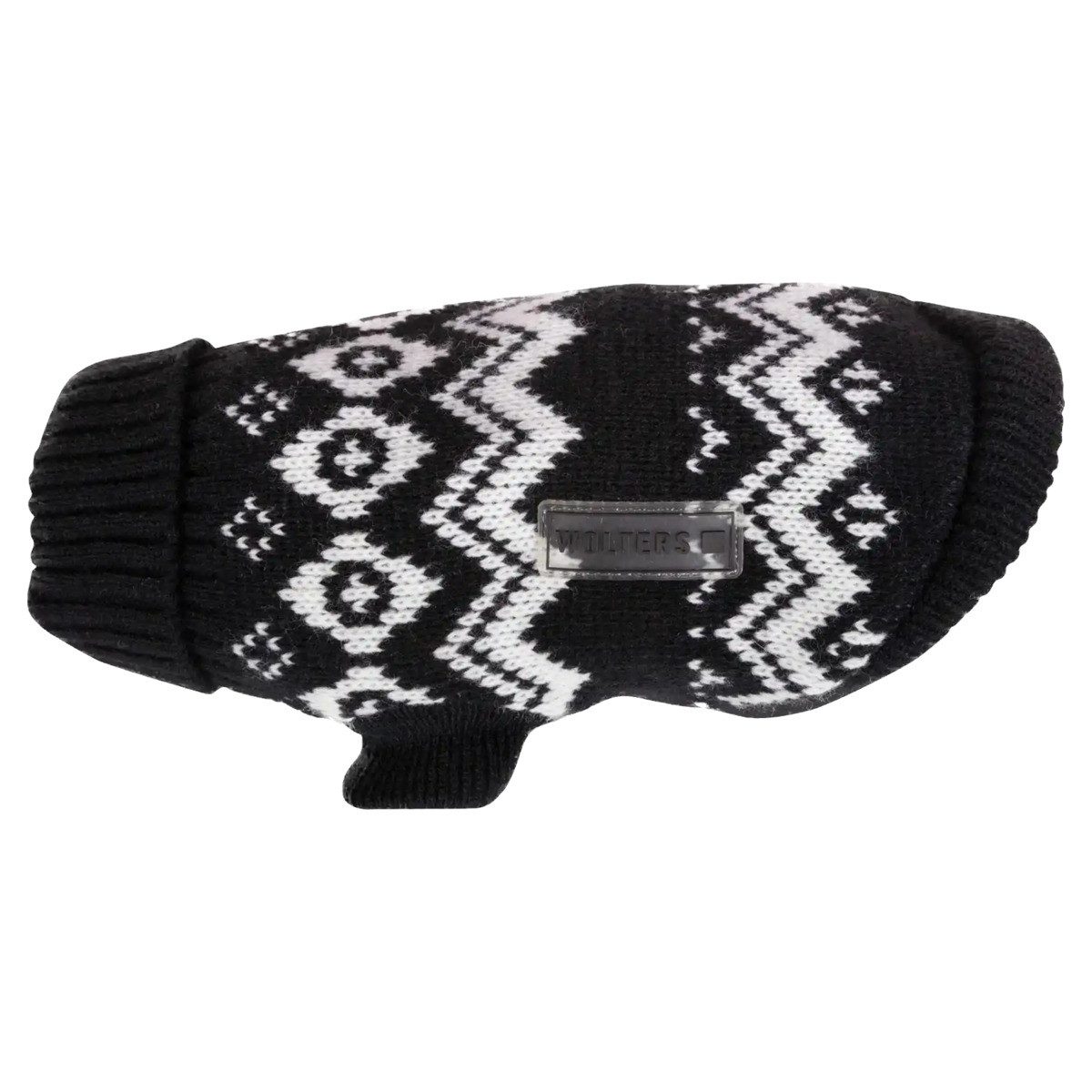 Wolters Hundepullover Norweger Pullover schwarz/weiß