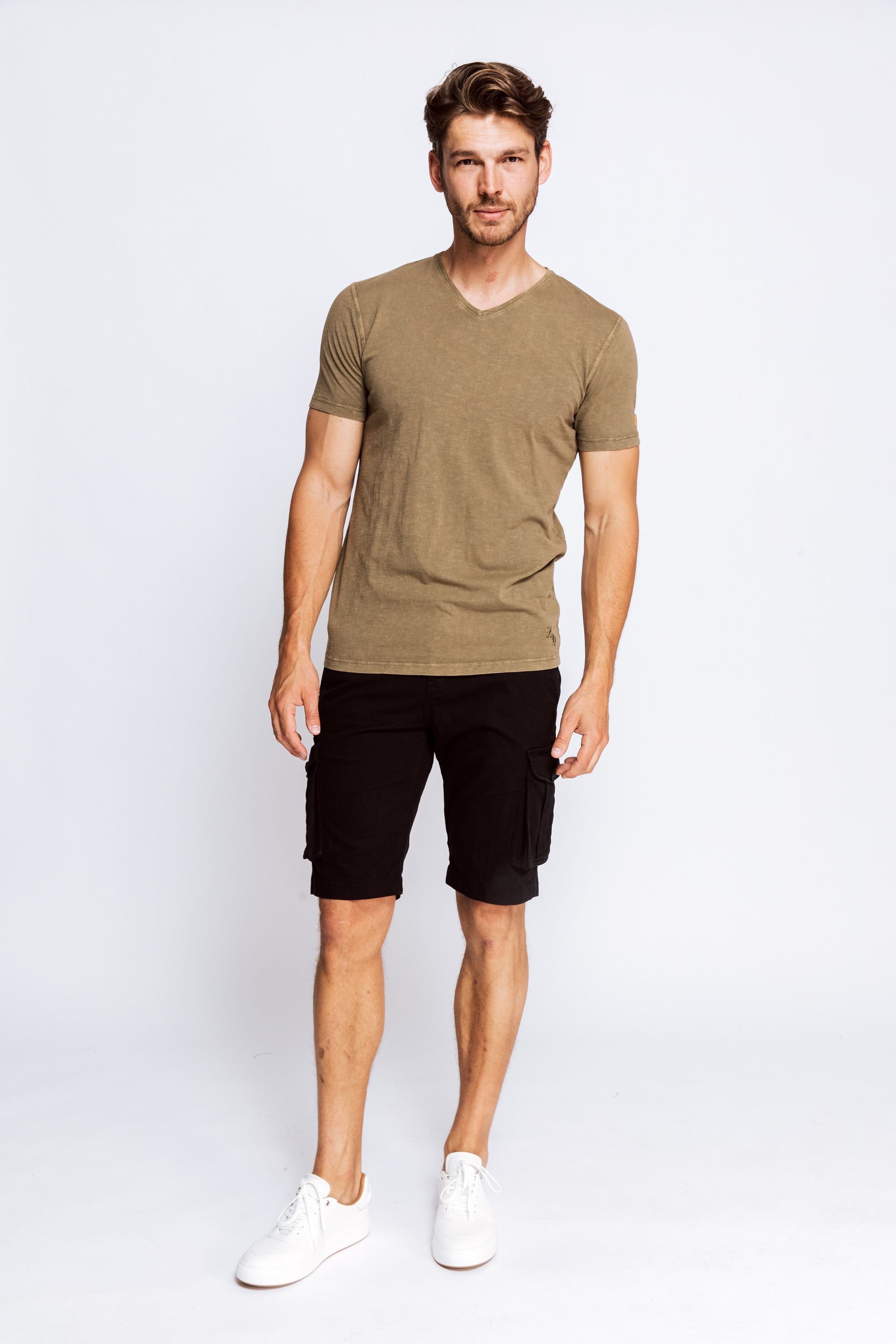 Zhrill Olive DIEGO (0-tlg) Longshirt T-Shirt