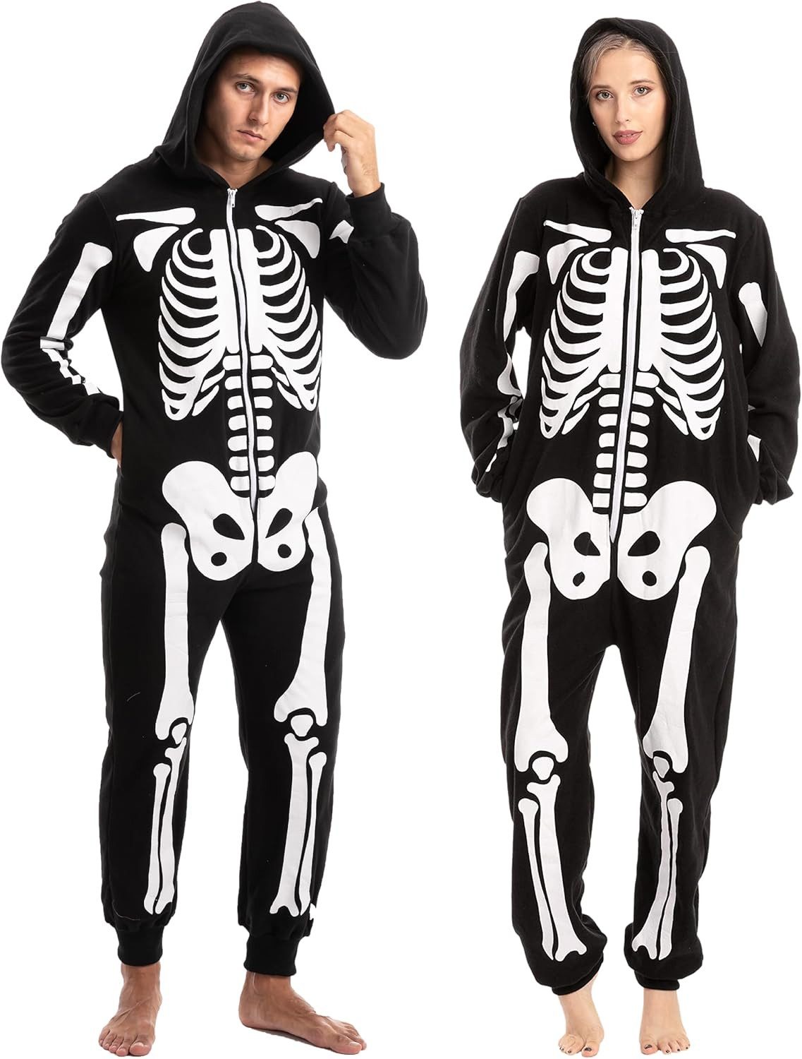 Spooktacular Creations Kostüm Spooktacular Creations Skelett Onesie, Unisex Halloween