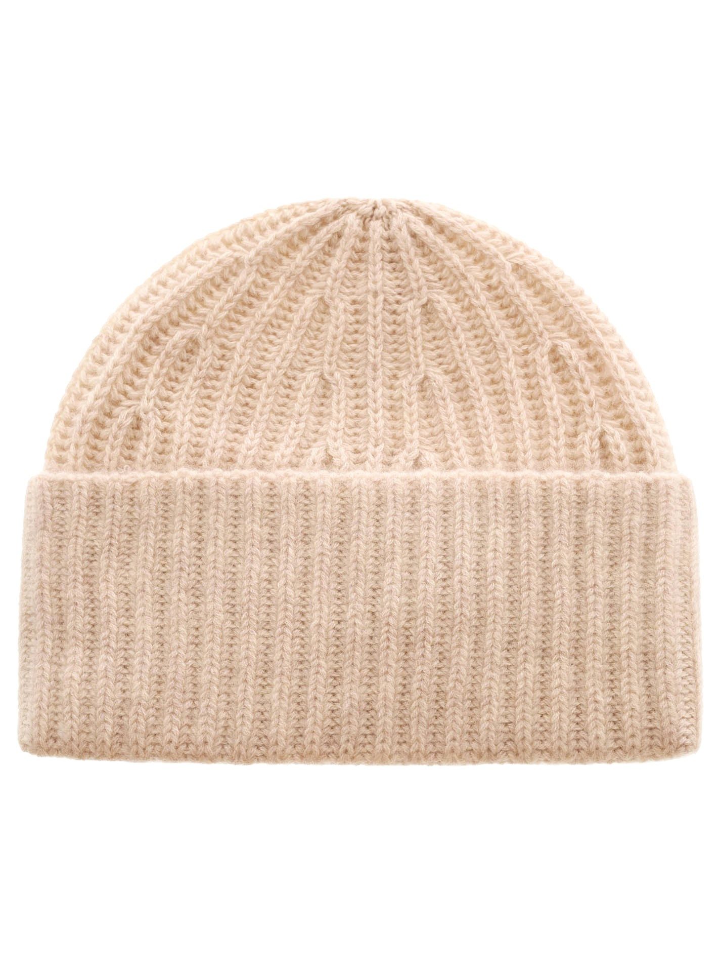 Zwillingsherz Strickmütze 100% Kaschmir Grobstrick Mütze "Uni" günstig online kaufen