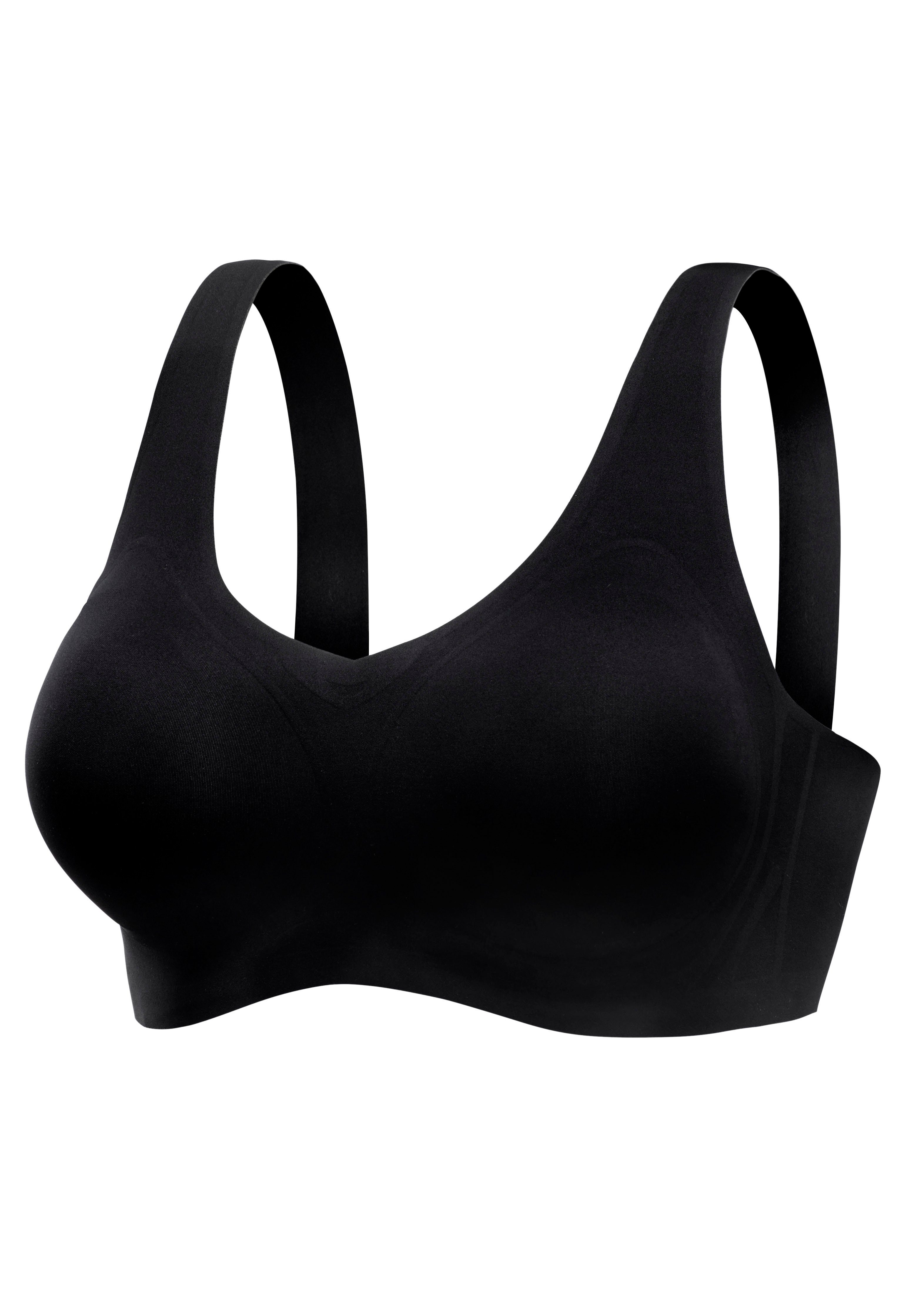 Nuance Bralette-BH SEAMLESS, ohne Bügel mit herausnehmbaren Kissen, Basic