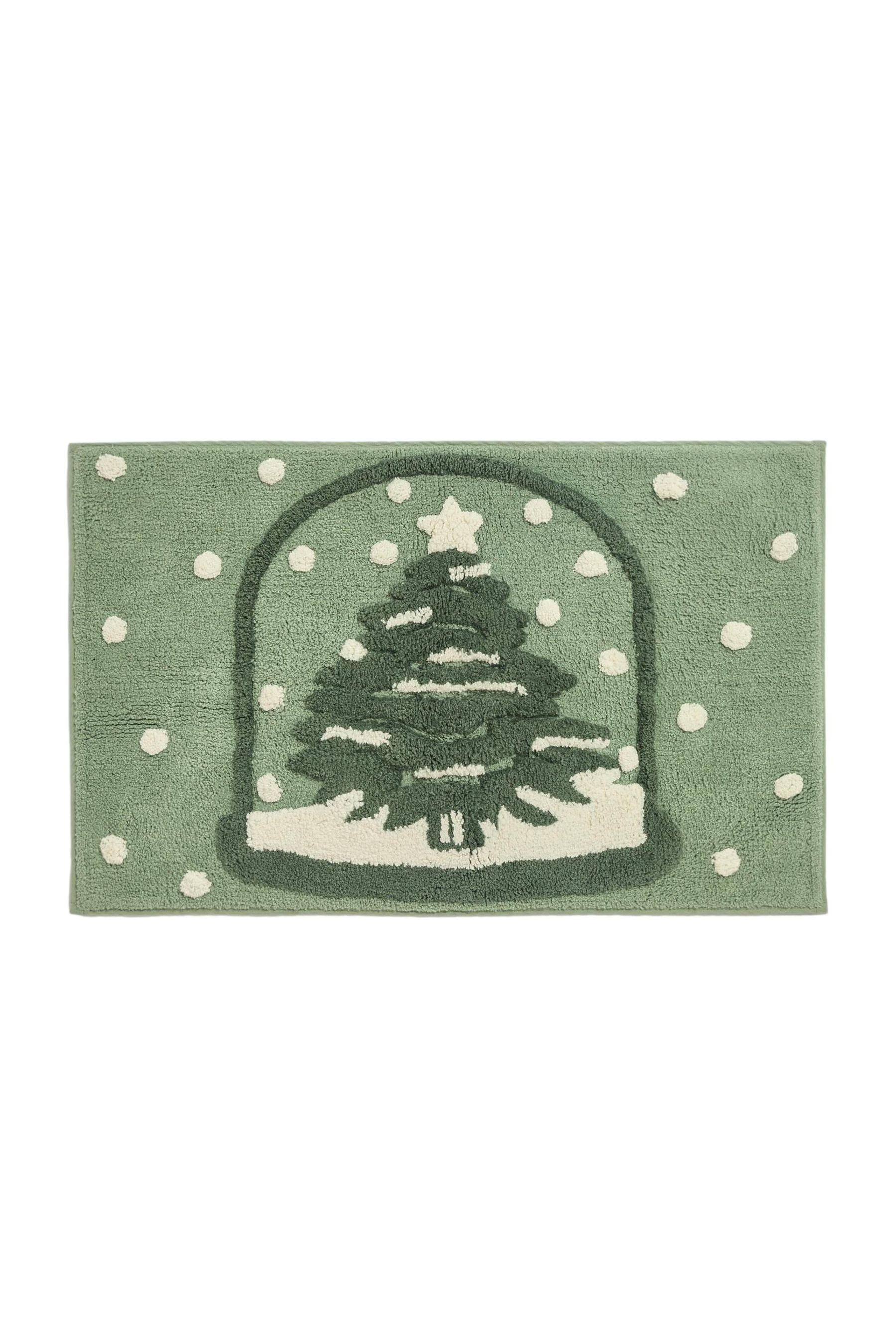 Next Badematte Weihnachtliche Schneekugel-Badematte aus Baumwolle, Höhe 80 günstig online kaufen