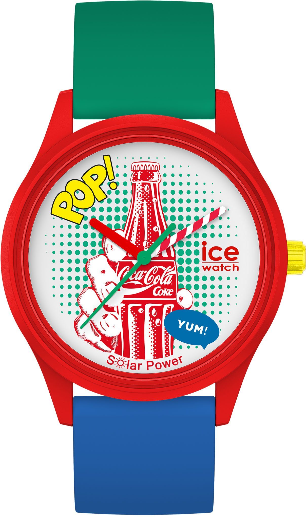 ice-watch Solaruhr COCA COLA×ICE-WATCH - Pop art - Medium - 3H, 019902