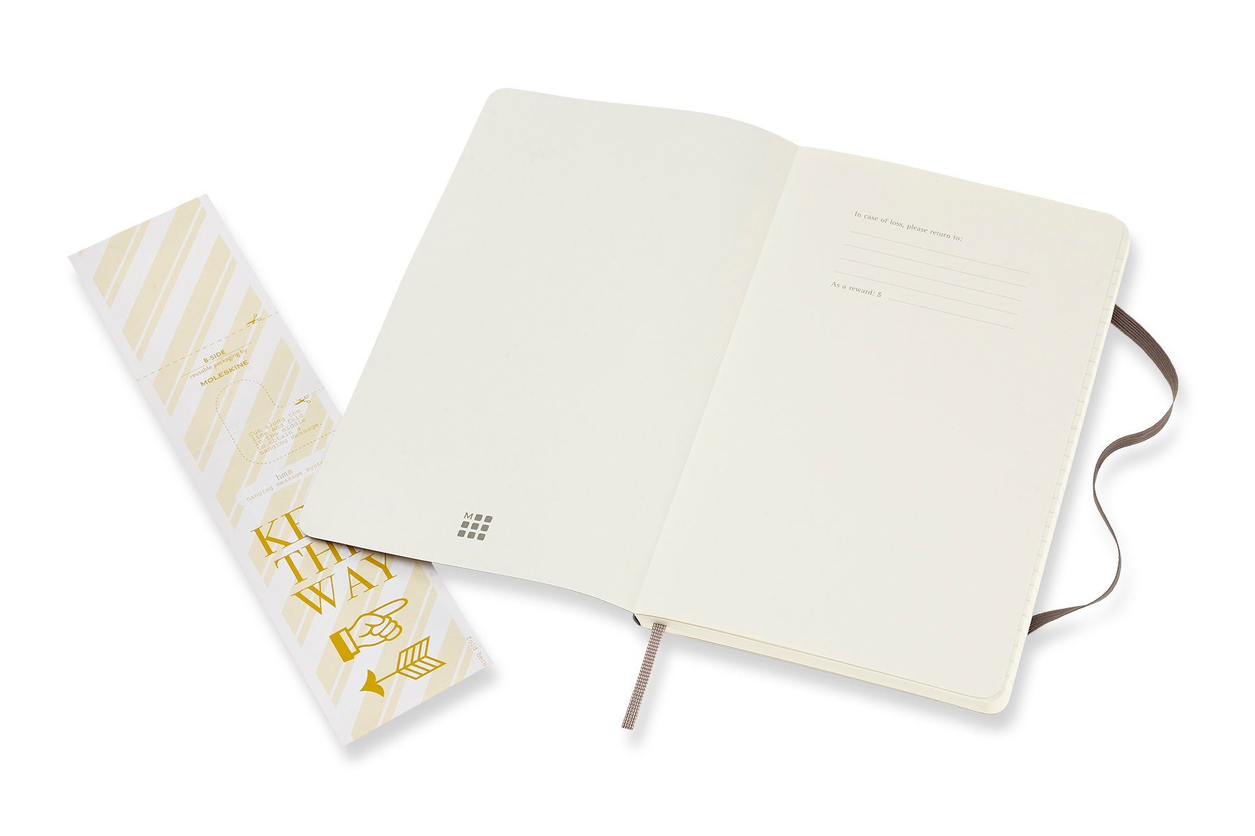 MOLESKINE Soft - Classic mit Groß Notizbuch, - Collection Einband - 70g-Papier Erdbraun L/A5 (13x21) - Cover weichem